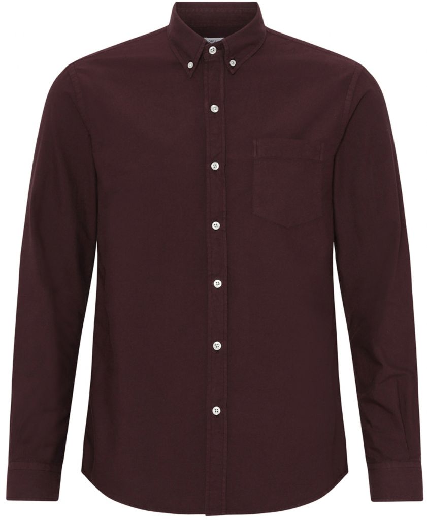 Colorful Standard Overhemd Bordeaux CS4002 Oxblood Red kopen | Suitable