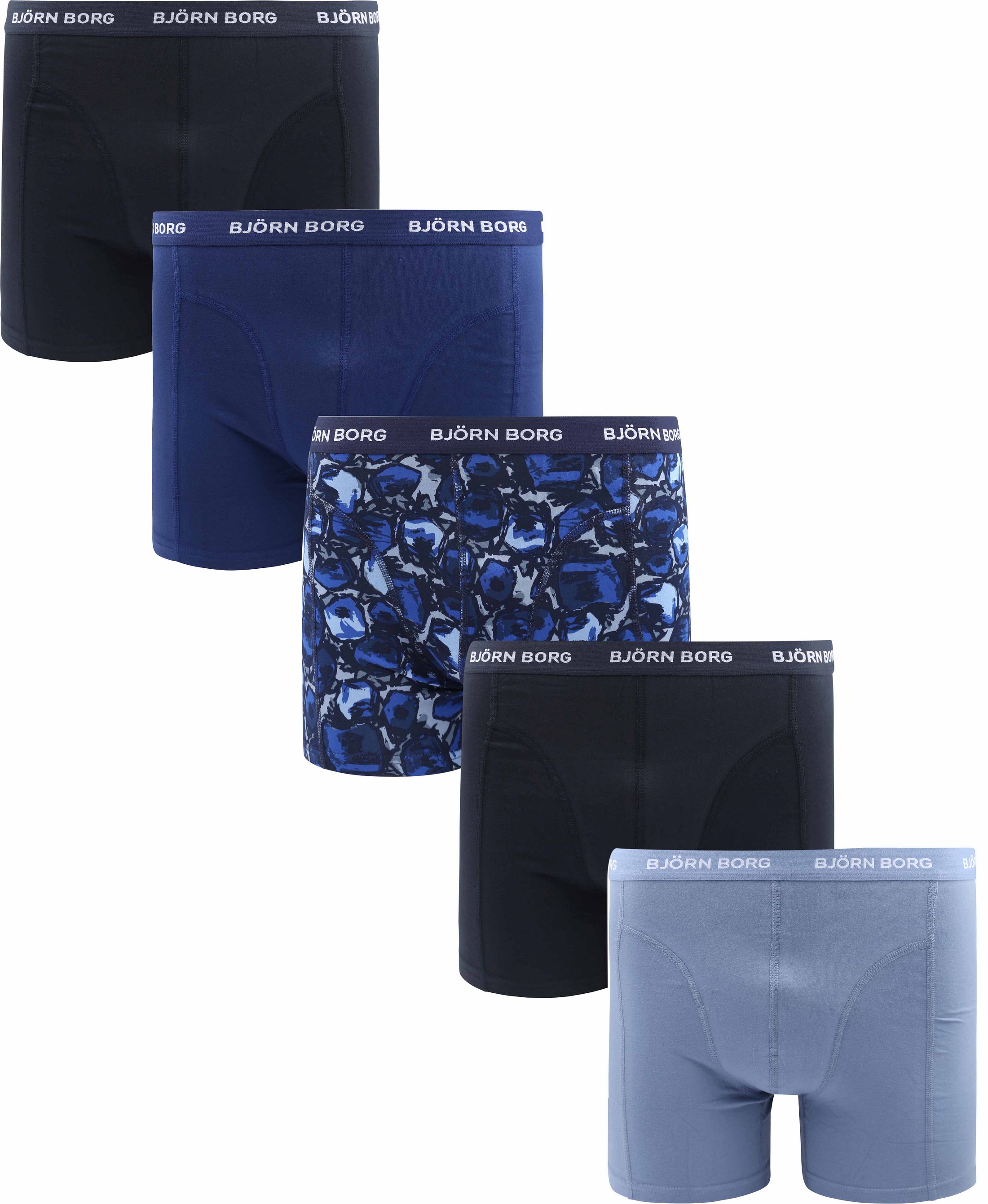 Bjorn Borg Boxers Cotton Stretch 5-Pack Blauw 10004234-MP004 kopen | Suitable