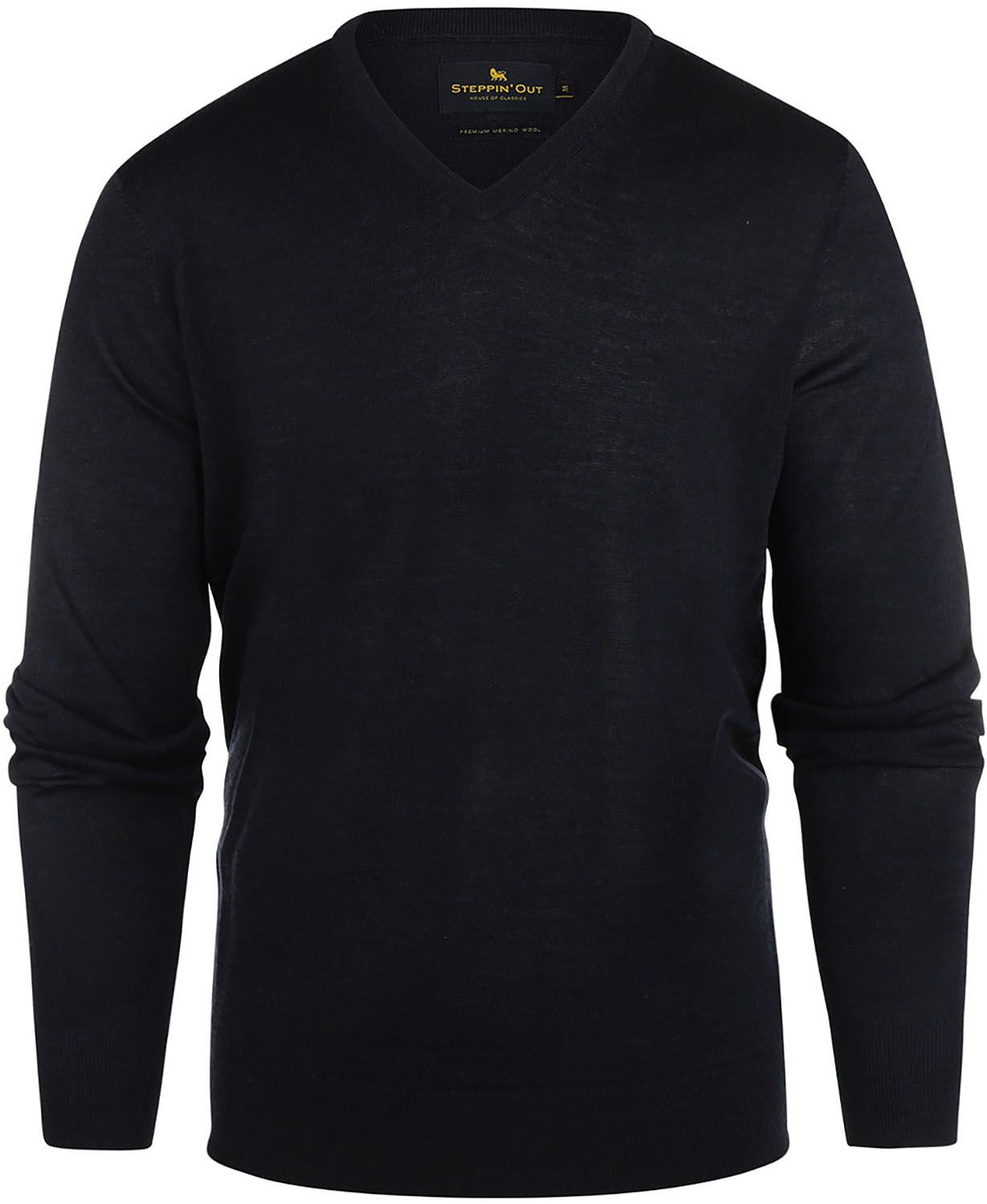 Steppin' Out Pull Col V Laine Mérinos Marine SM1201.0002-2100 commander en ligne | Suitable