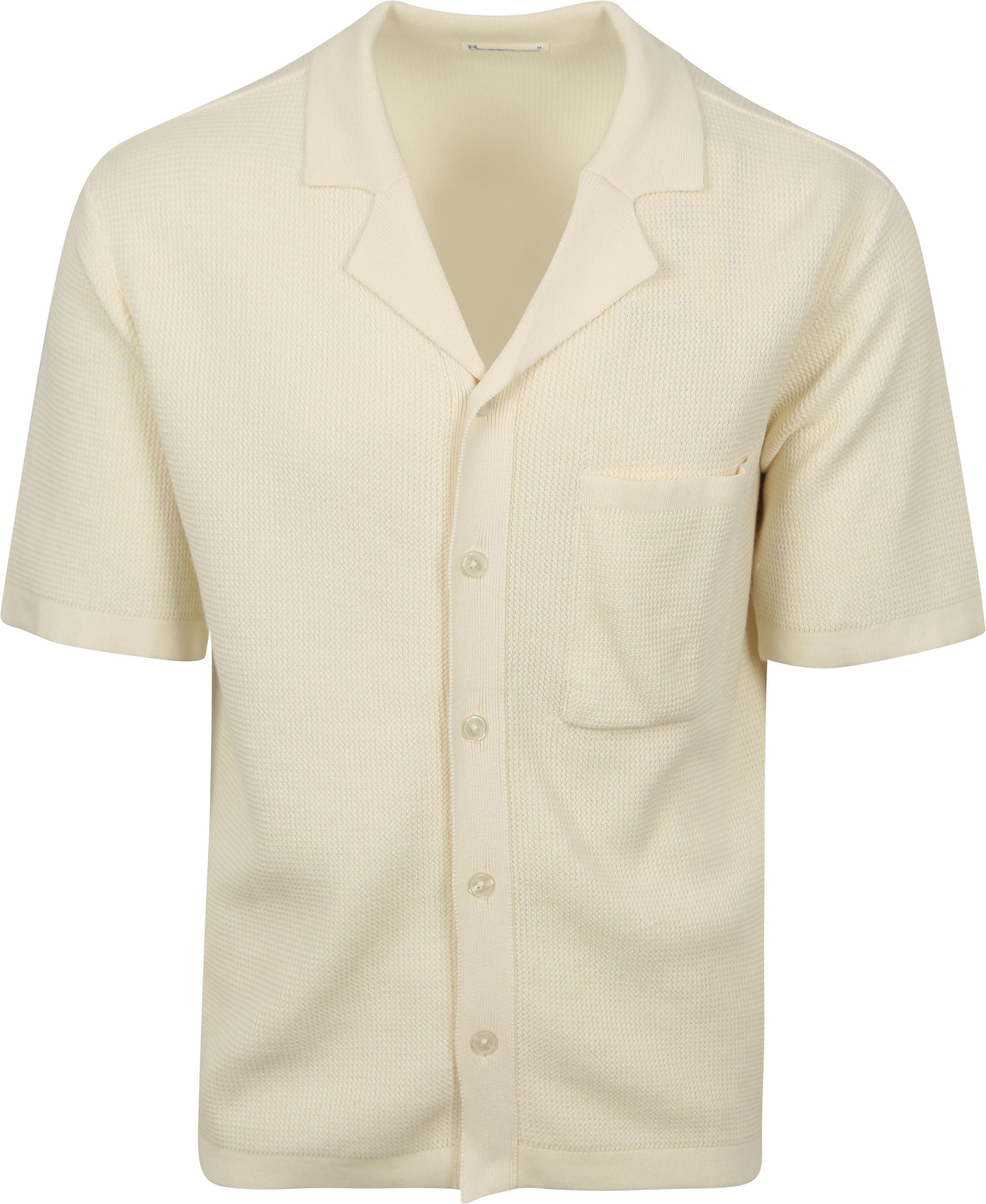 KnowledgeCotton Apparel Stickad Topp Off White 1080055-1387