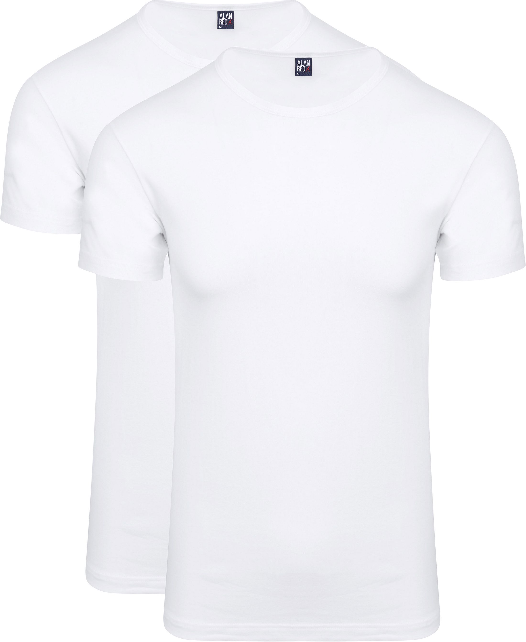 Alan Red Camiseta Blanco 6680/2P/01 Ottawa T-Shirt 2-pack