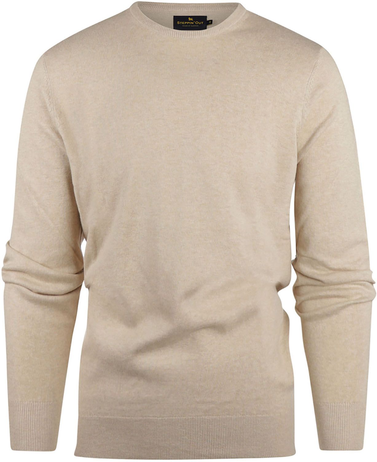 Køb Steppin' Out Trøje i bomuld og kashmir - Sand SM1202.0001-3100 | Suitable