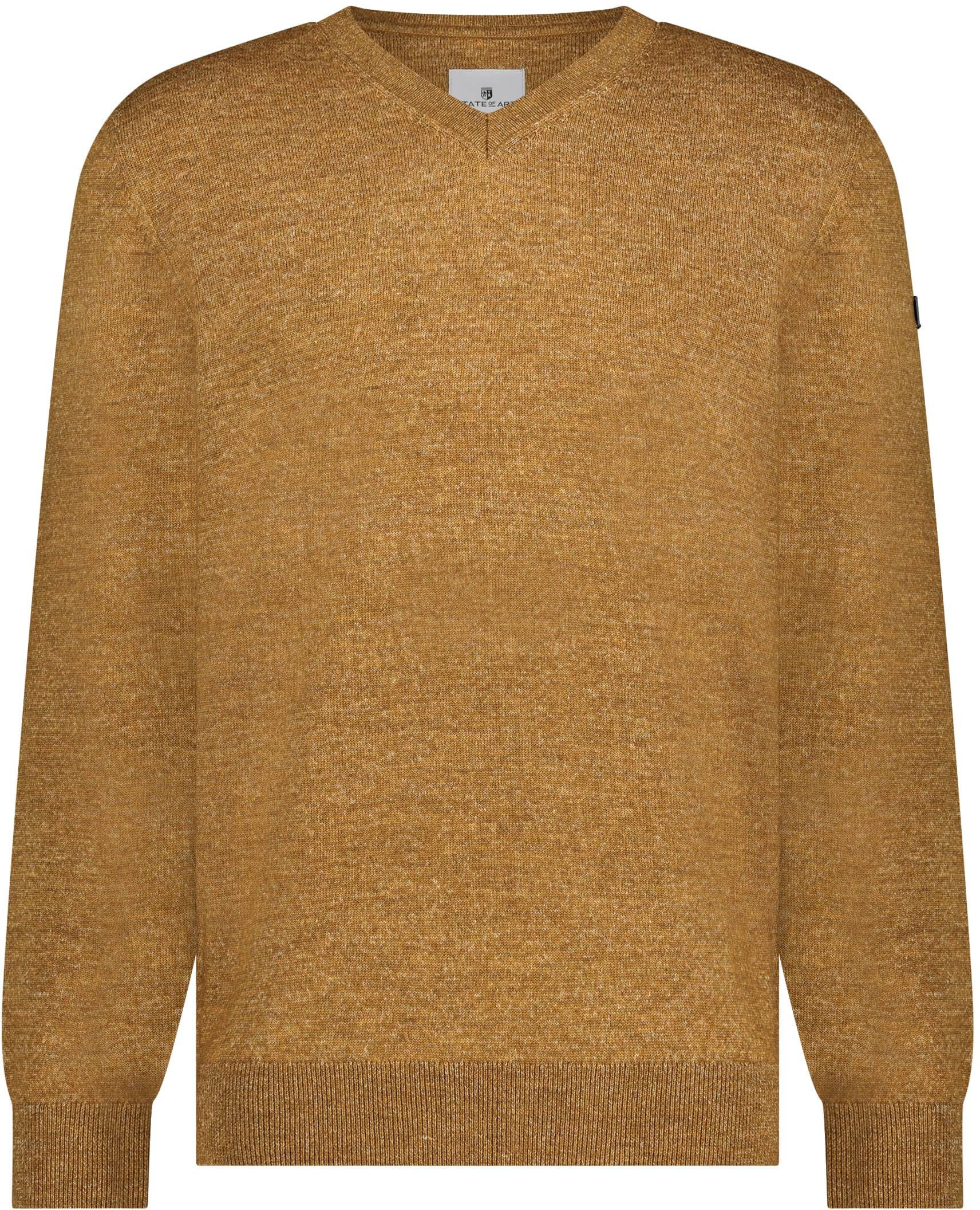 State Of Art Pullover mit V-Ausschnitt Orange Melange kaufen | 12123069-8317 | Suitable