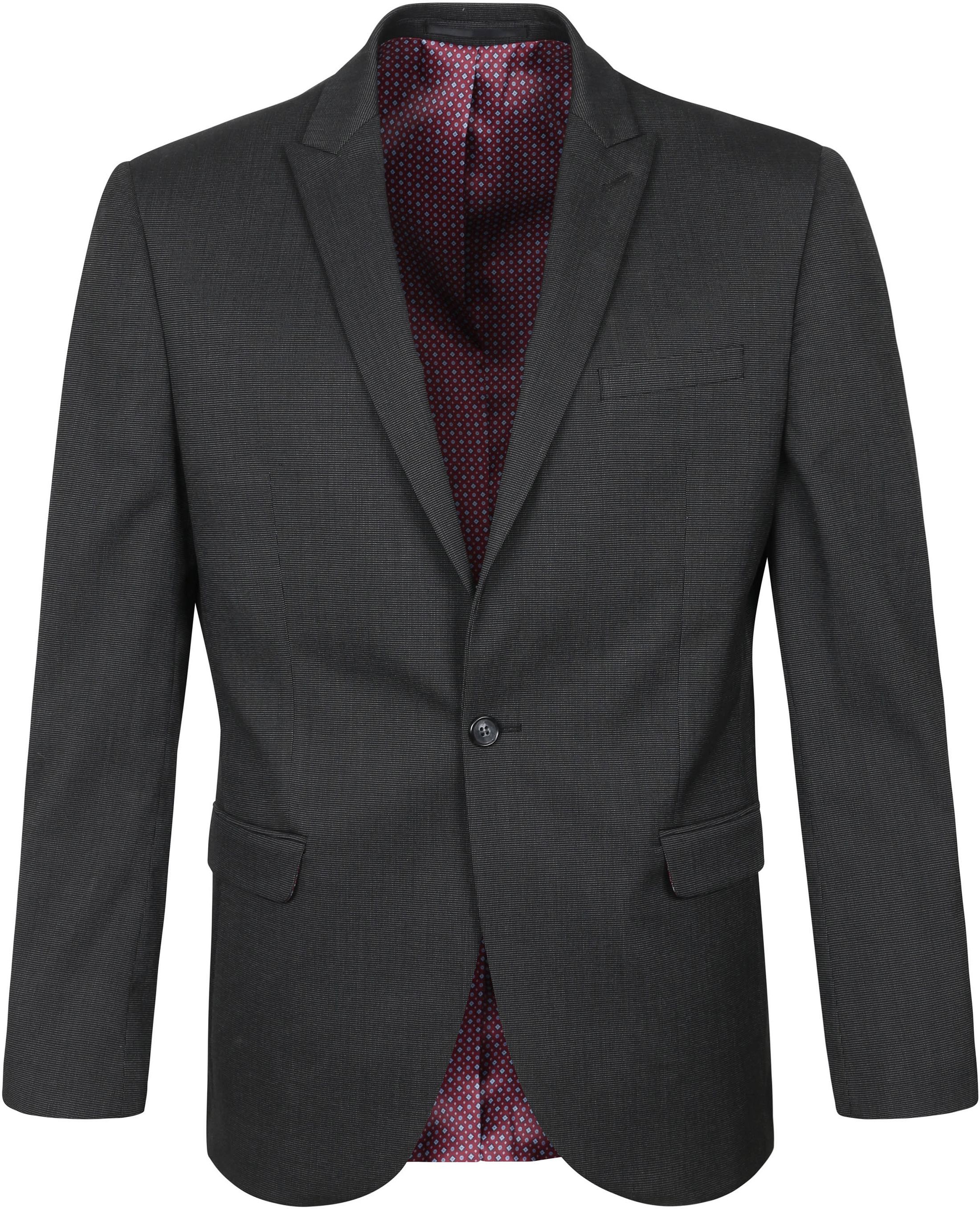 Suitable Marynarka Antracytowy 3551-C Blazer 