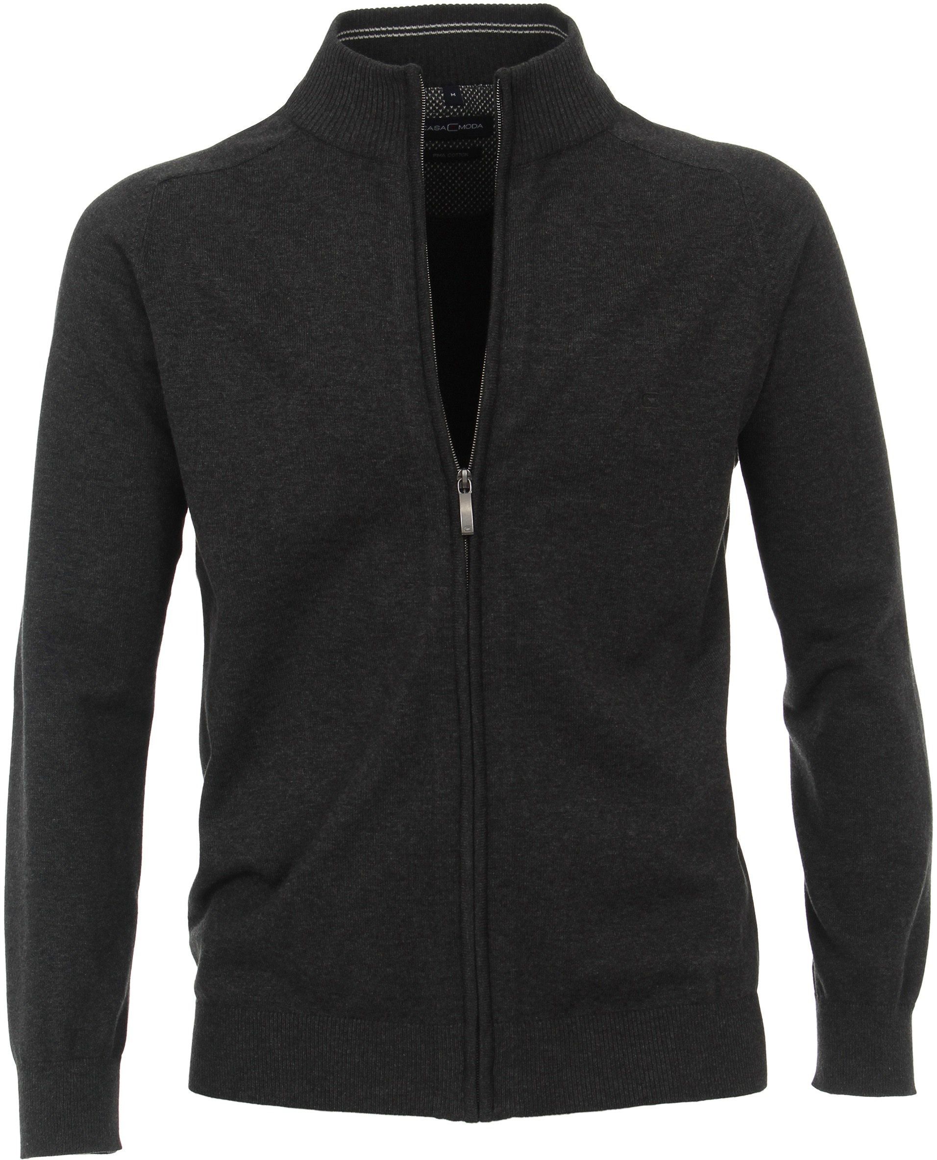 Casa Moda Väst Zip Antracit 004450-782