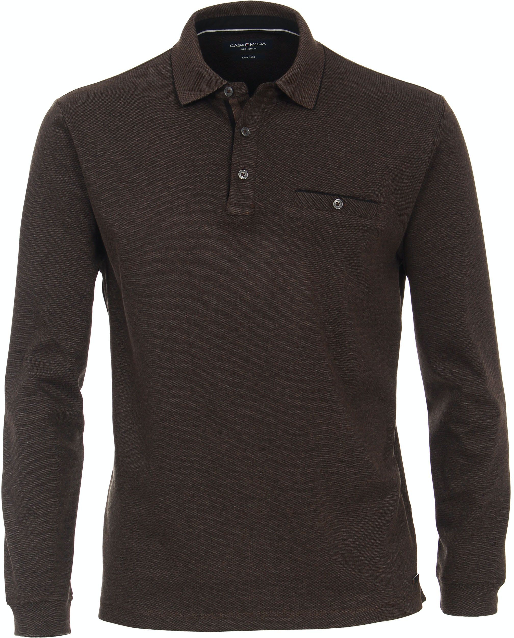 Casa Moda Poloshirt LS Brown 403478000-679 order online | Suitable