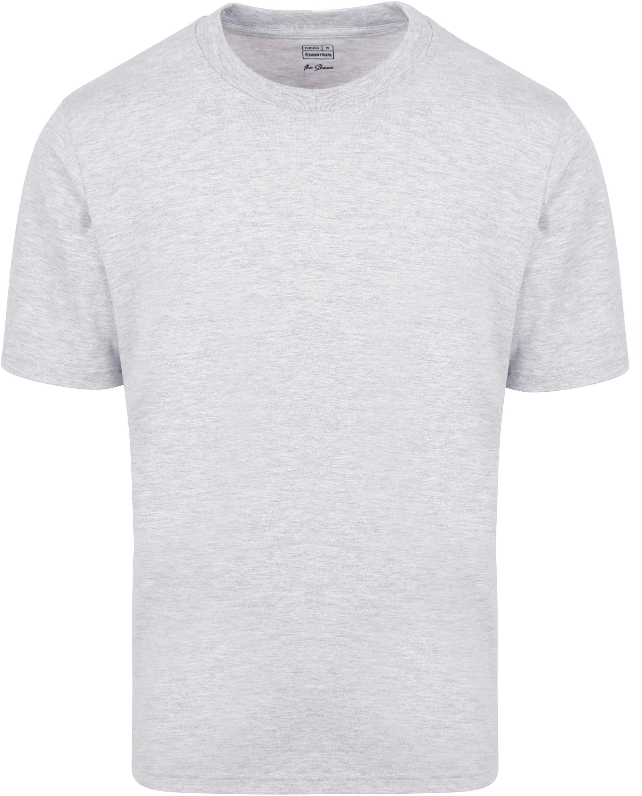 KING Essentials T-shirt Szary KM111010002-C001H 