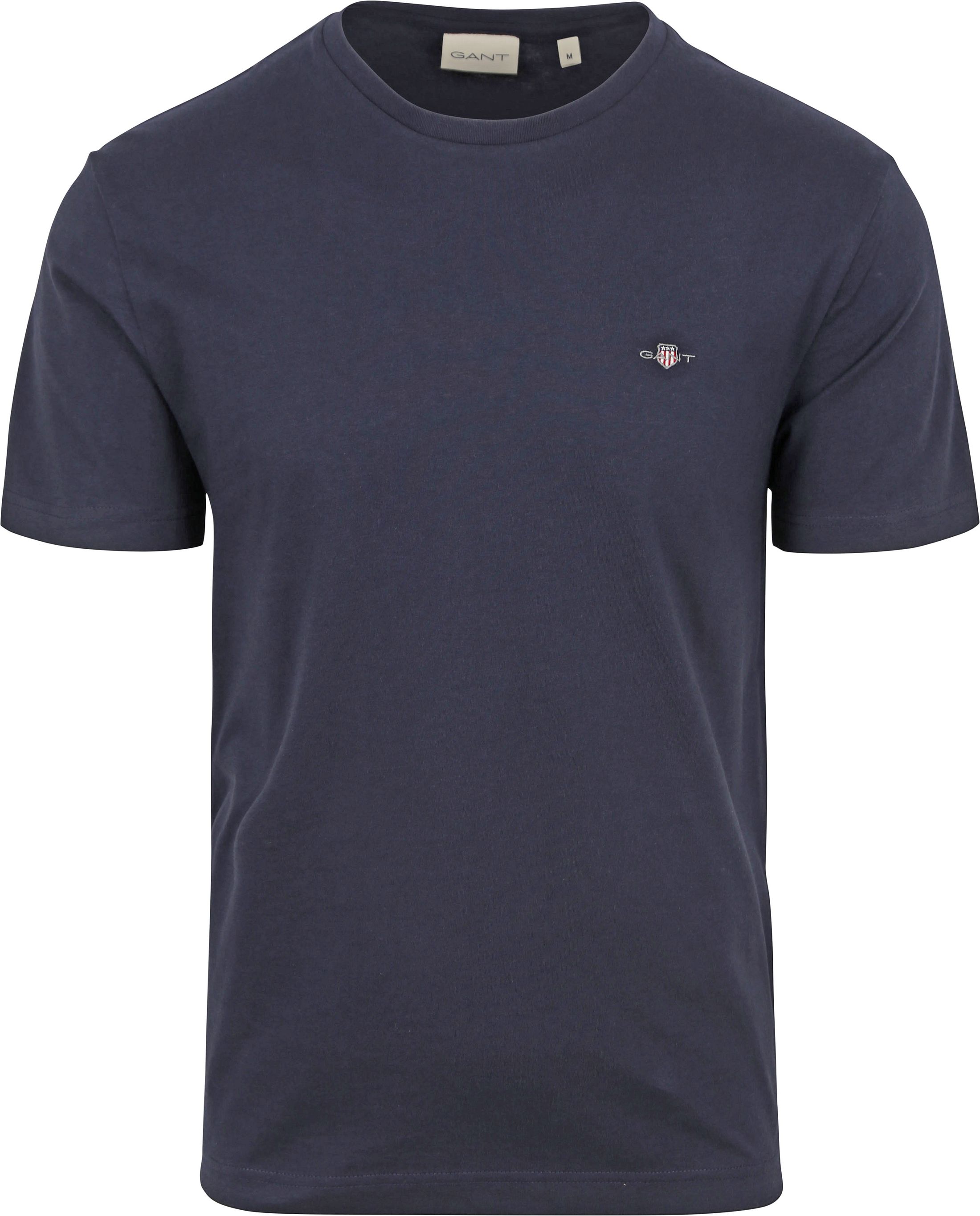 Gant T-shirt Schild Logo Marineblå 2003184-433