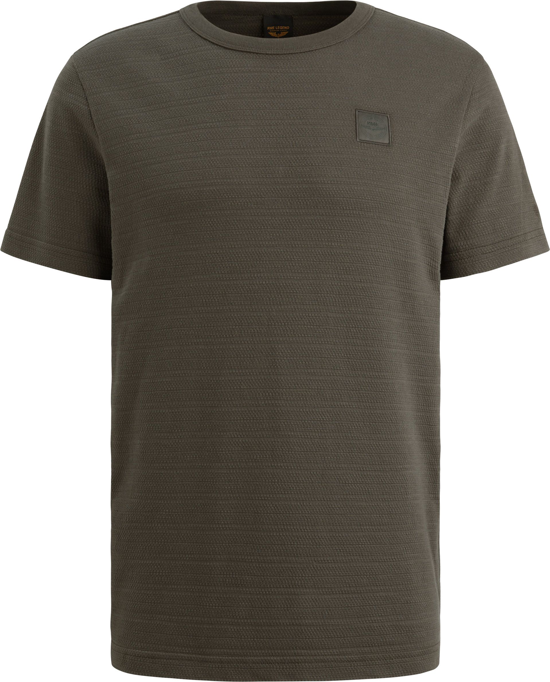 PME Legend T-Shirt Jacquard Stripe Beluga Green order online | Suitable