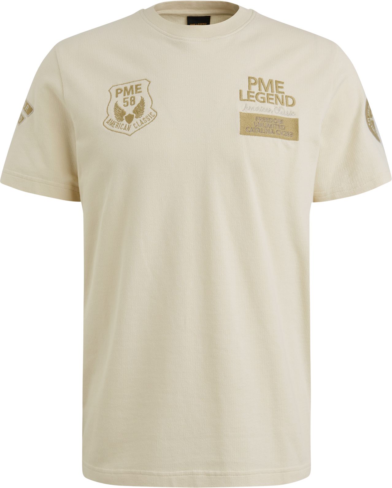 Køb PME Legend T-shirt Vaffel Ecru PTSS2504576-7013 | Suitable
