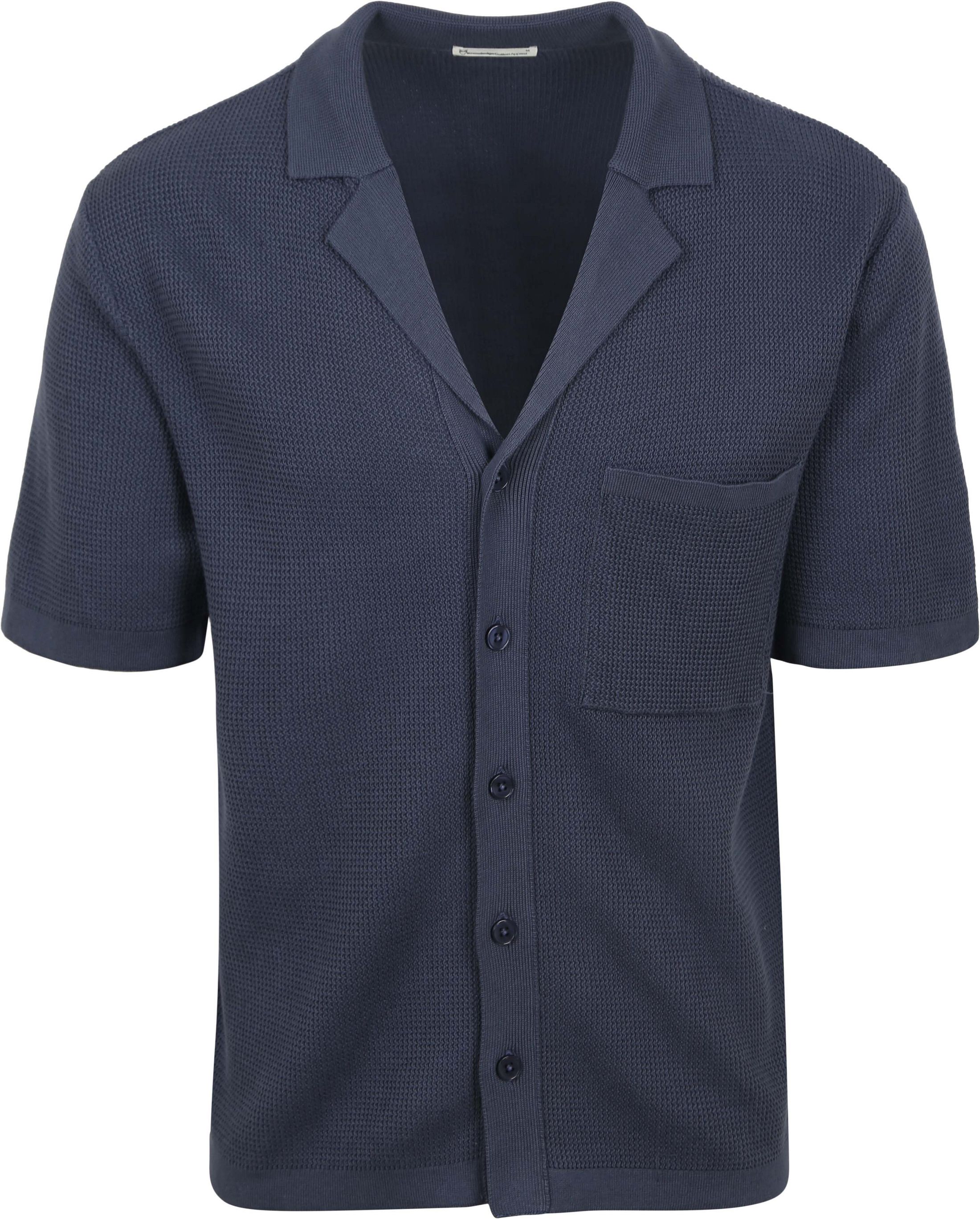 KnowledgeCotton Apparel Stickad topp Mörkblå 1080055-1226