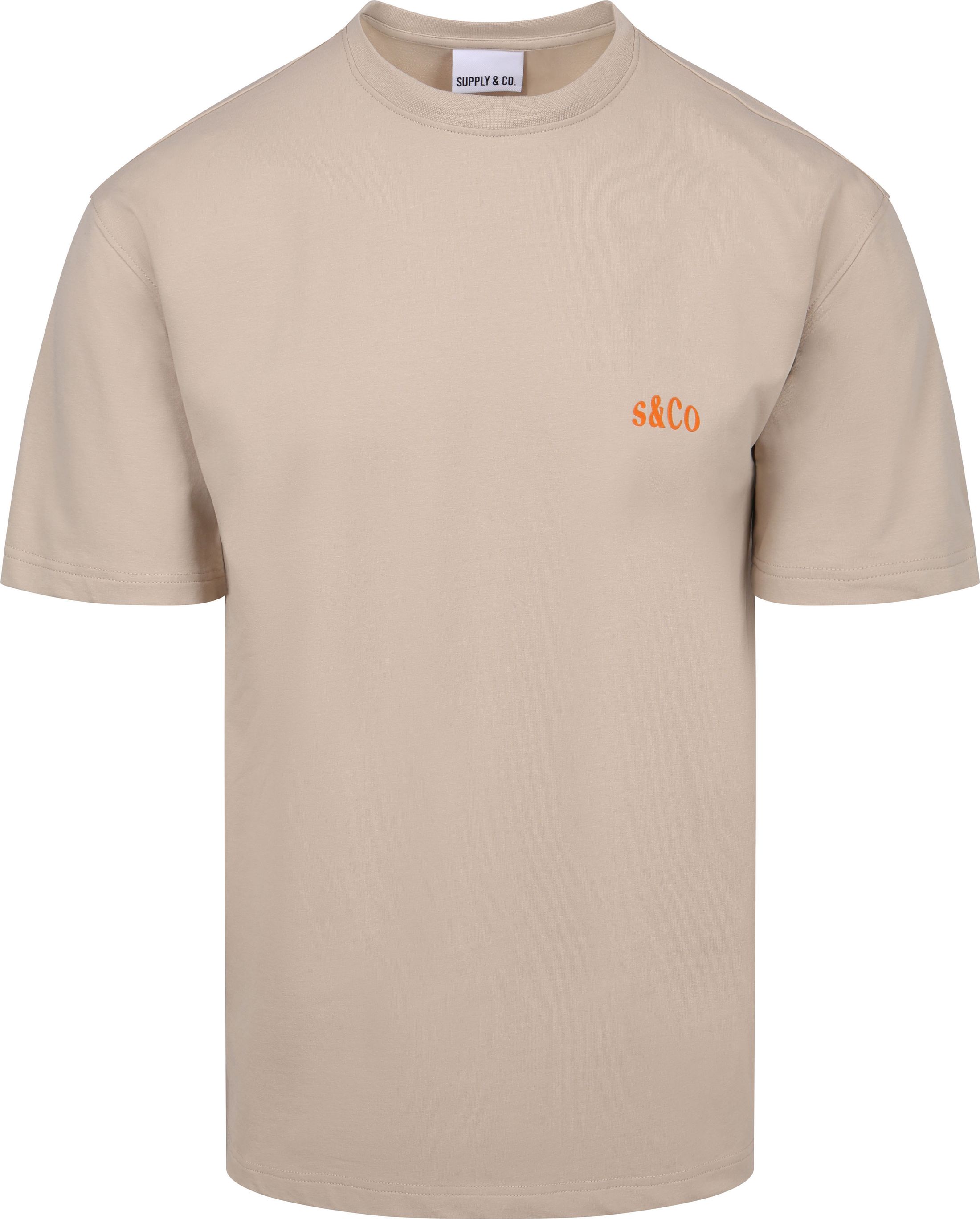 Supply & Co T-shirt Backprint Beige commander en ligne | Suitable