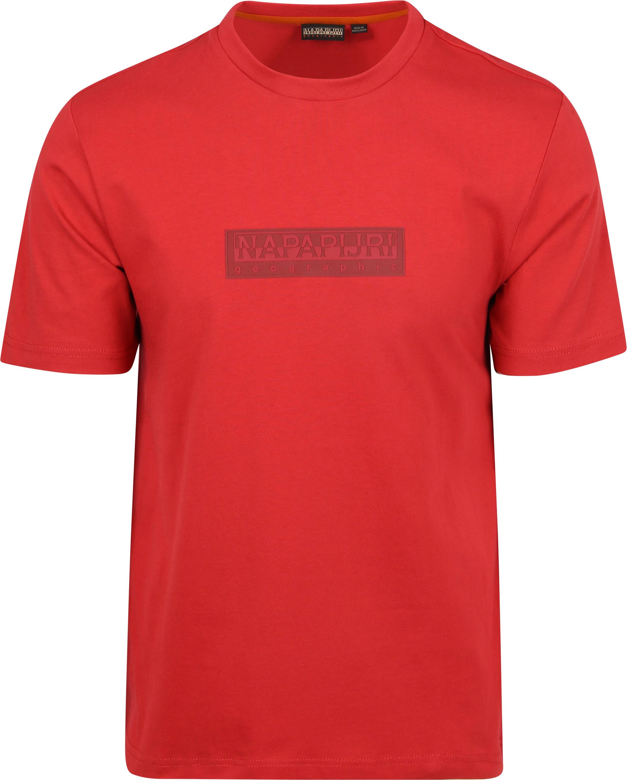 Napapijri T-shirt Logo Röd NP0A4IFLRAQ1