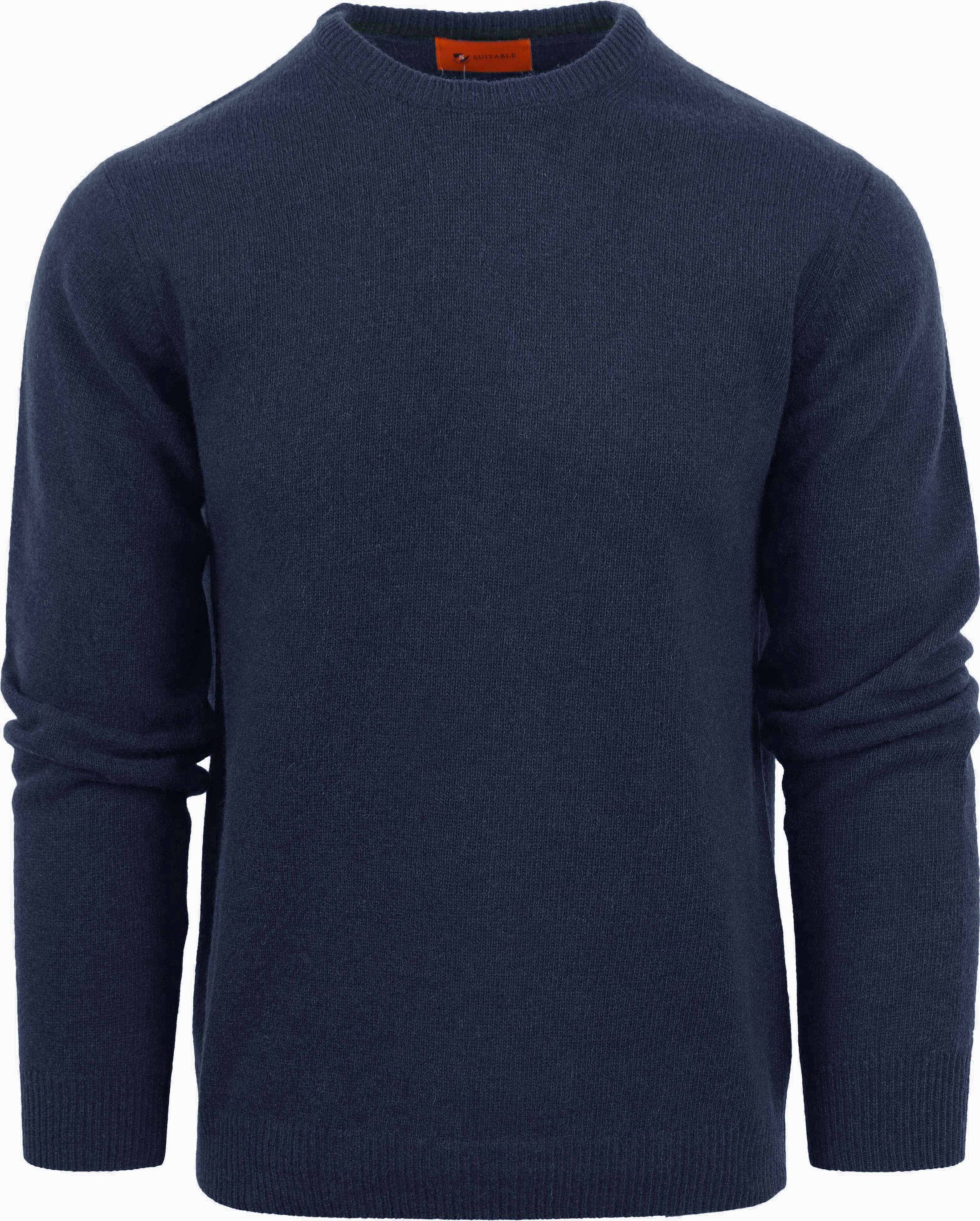 Suitable Pull Agneline Col Rond Marine LMBS-O-23 kl 64413 navy commander en ligne | Suitable