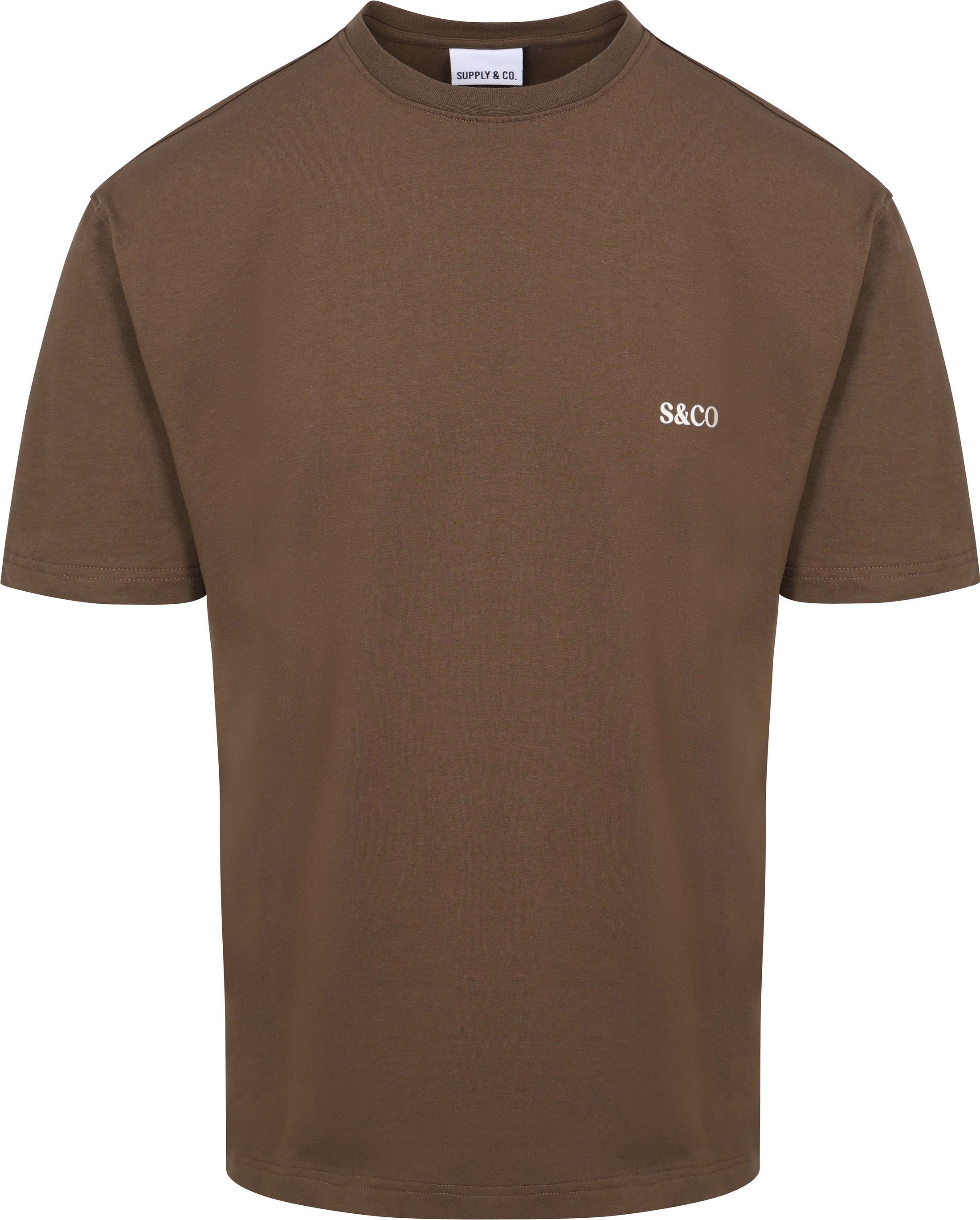 Supply & Co T-shirt Backprint Marron commander en ligne | Suitable Luxembourg