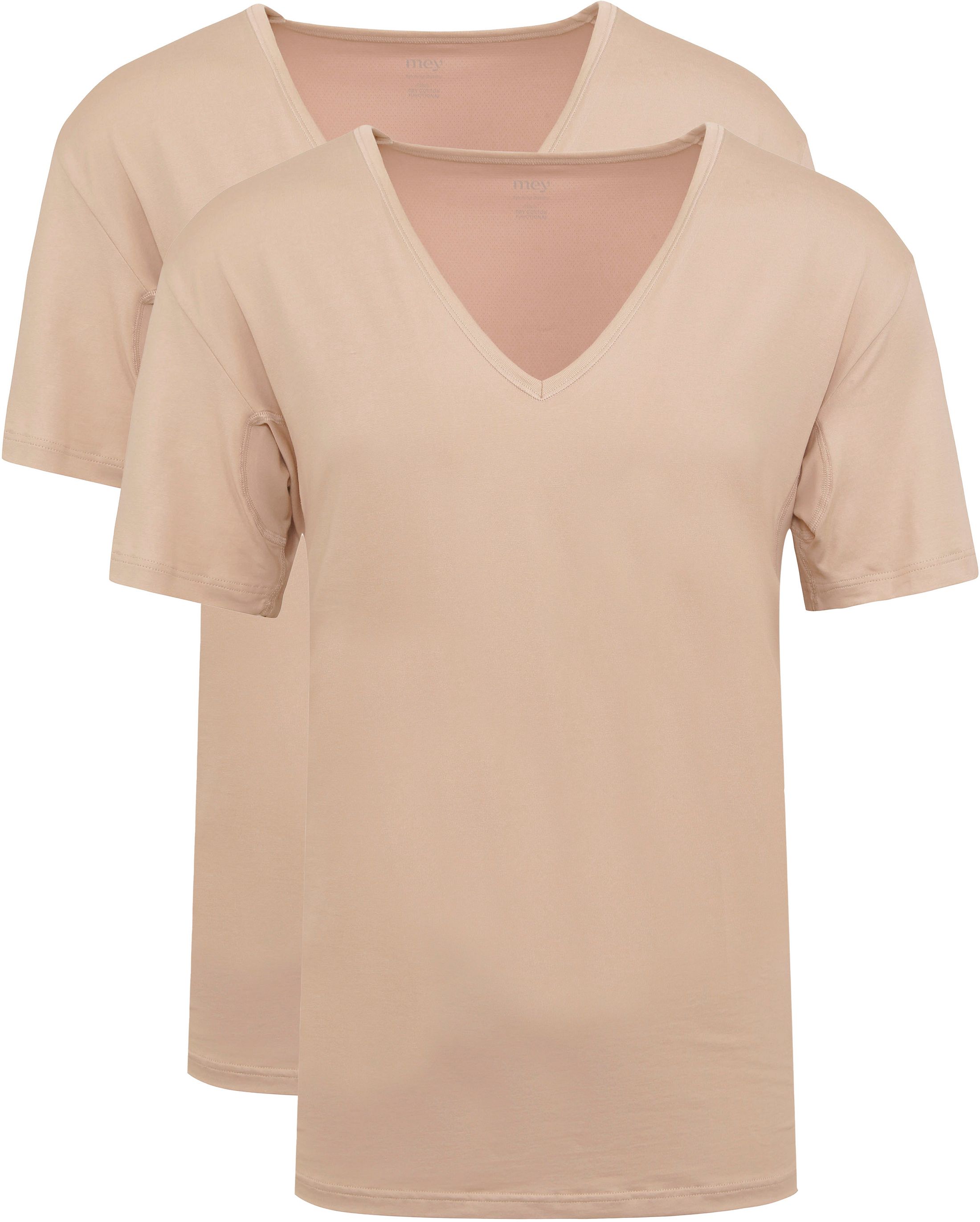 Mey Dry Cotton V-hals Osynligt Undershirt 2-pack 46038