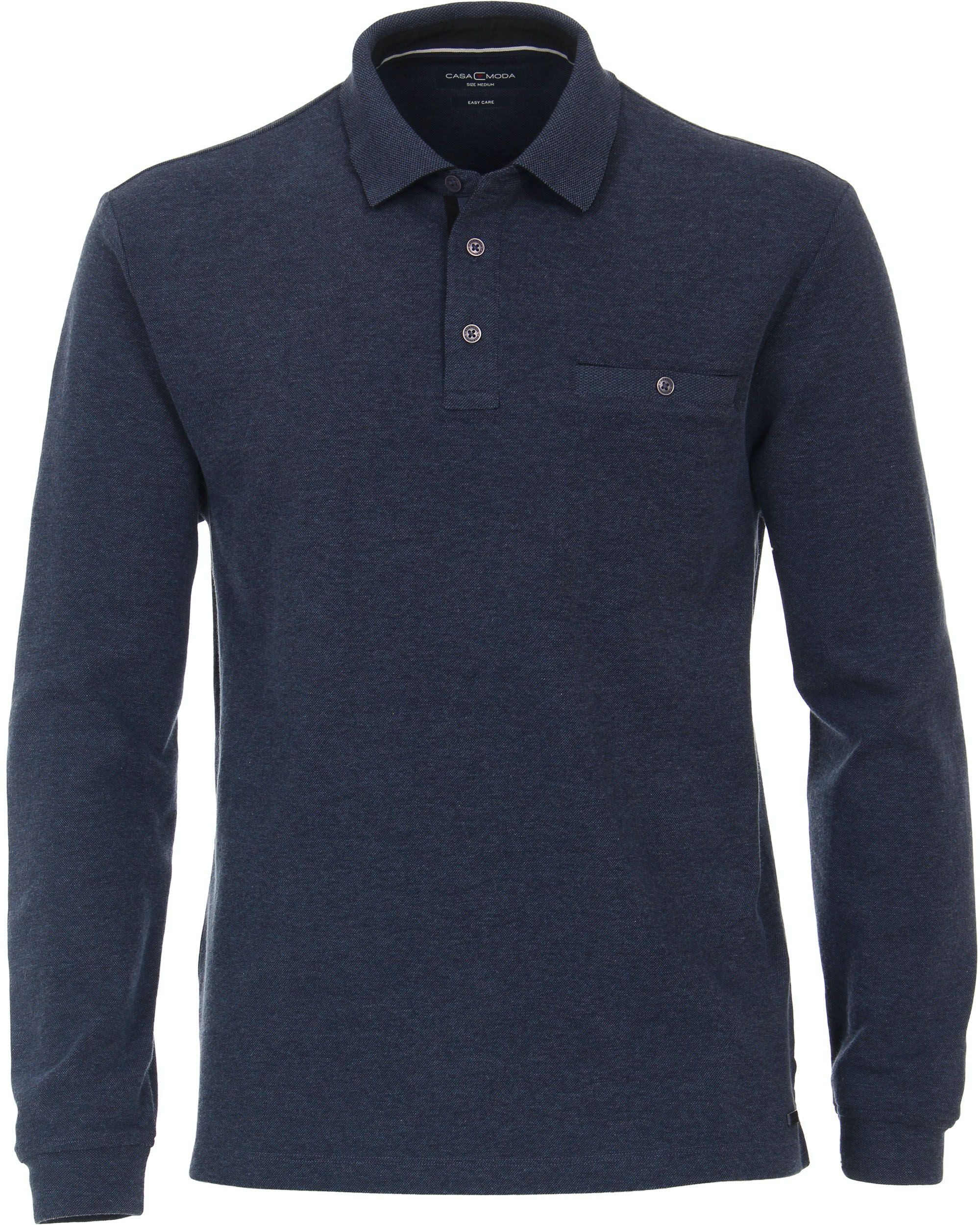 CASAMODA Polo LS Donkerblauw 403478000-107 kopen | Suitable