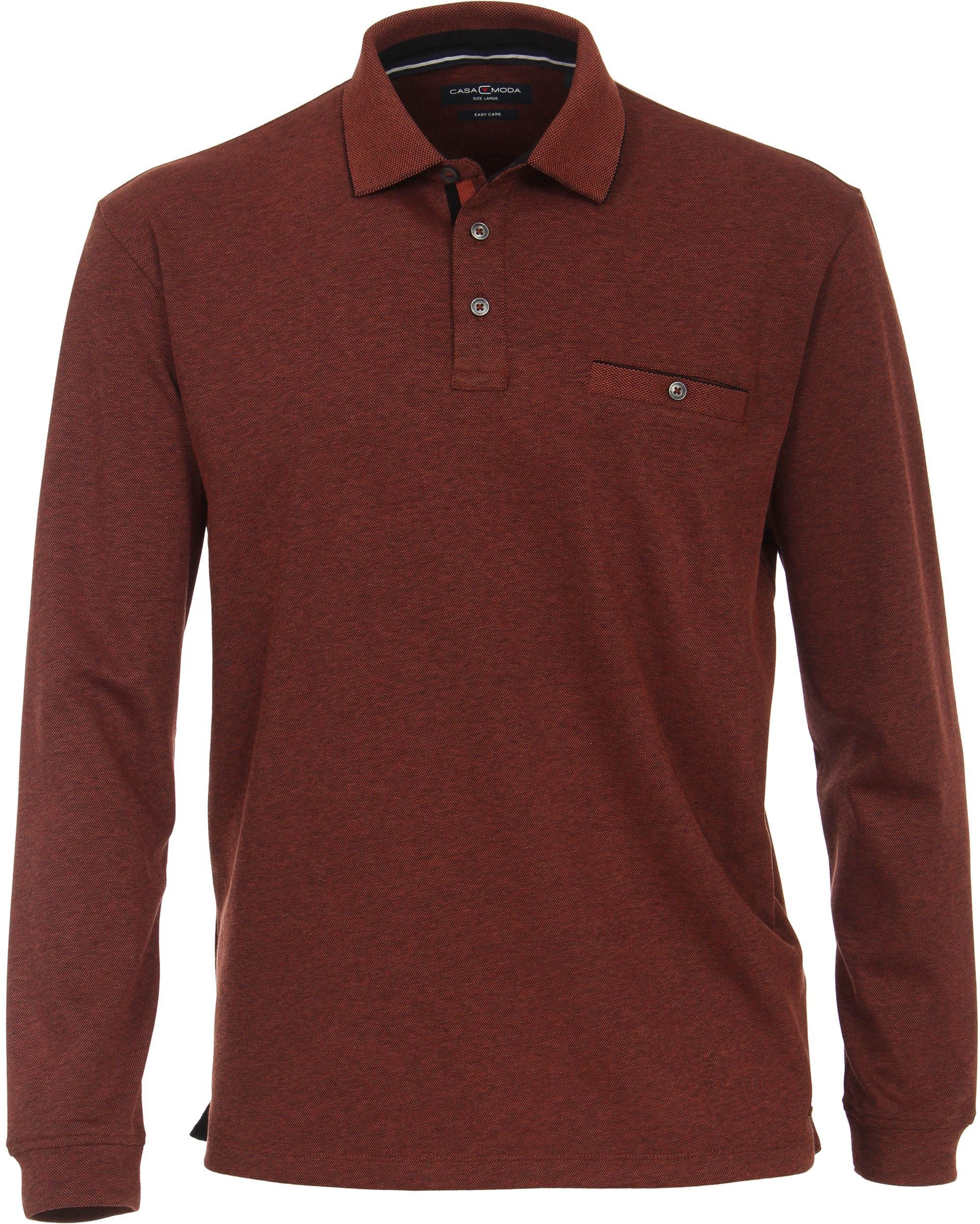 CASAMODA Polo LS Mørkerød 403478000-490