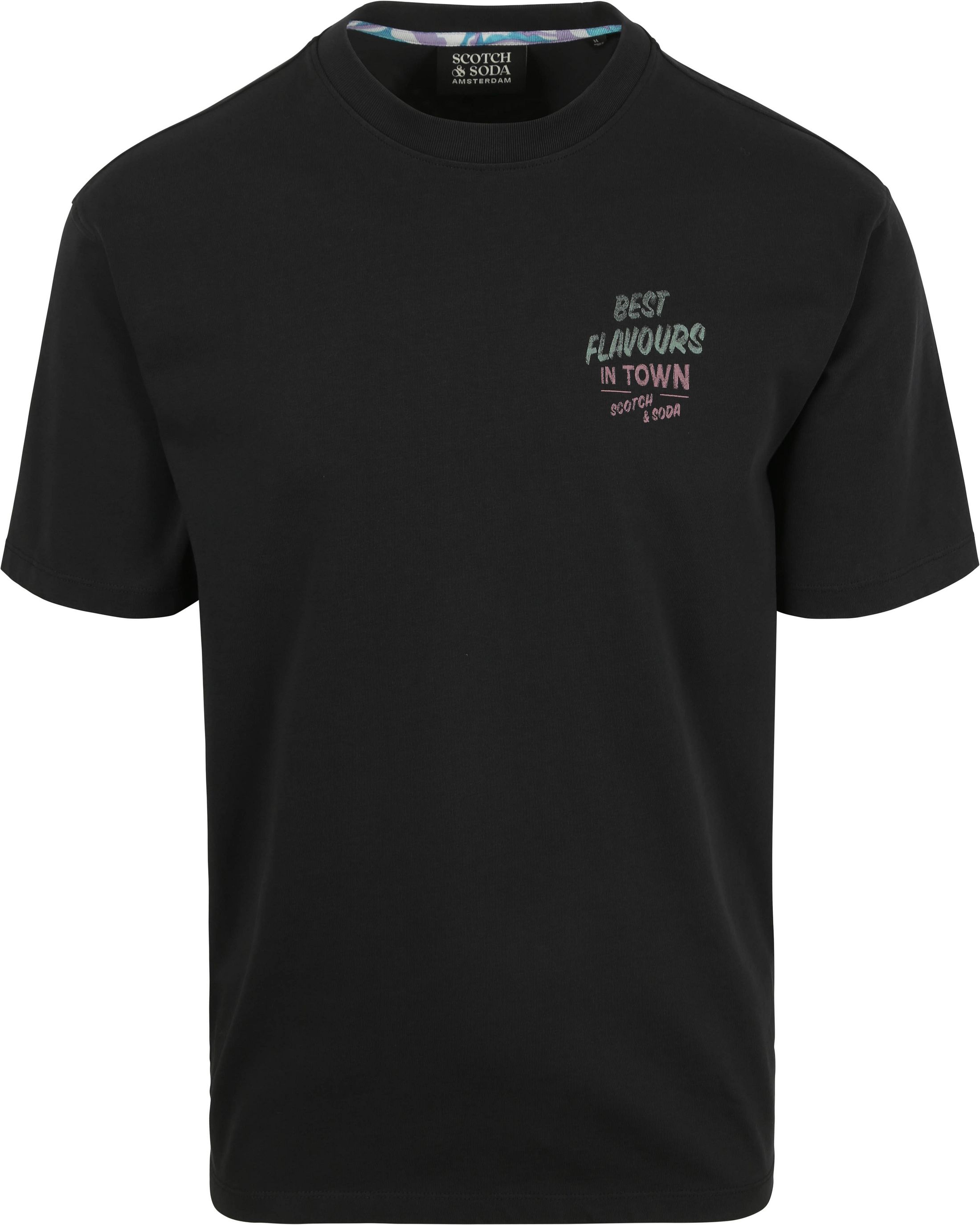 Scotch & Soda T-Shirt Artwork Svart 180050-001