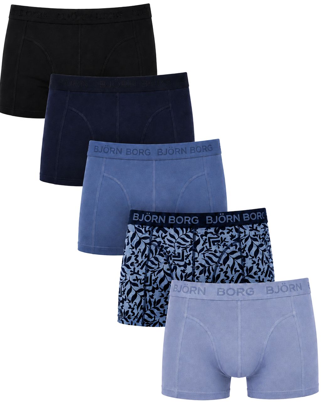 Bjorn Borg Boxers Cotton Stretch 5-Pack Blue order online | 10006313-MP002 | Suitable Hungary