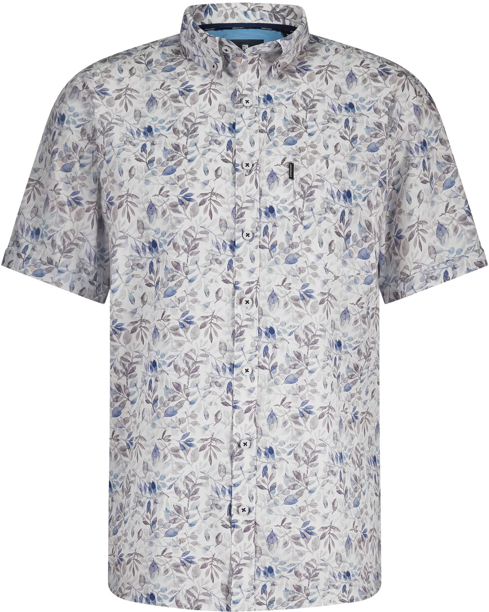 State of Art Chemise Poplin Short Sleeve Beige Bleu 26415910-1611 commander en ligne | Suitable