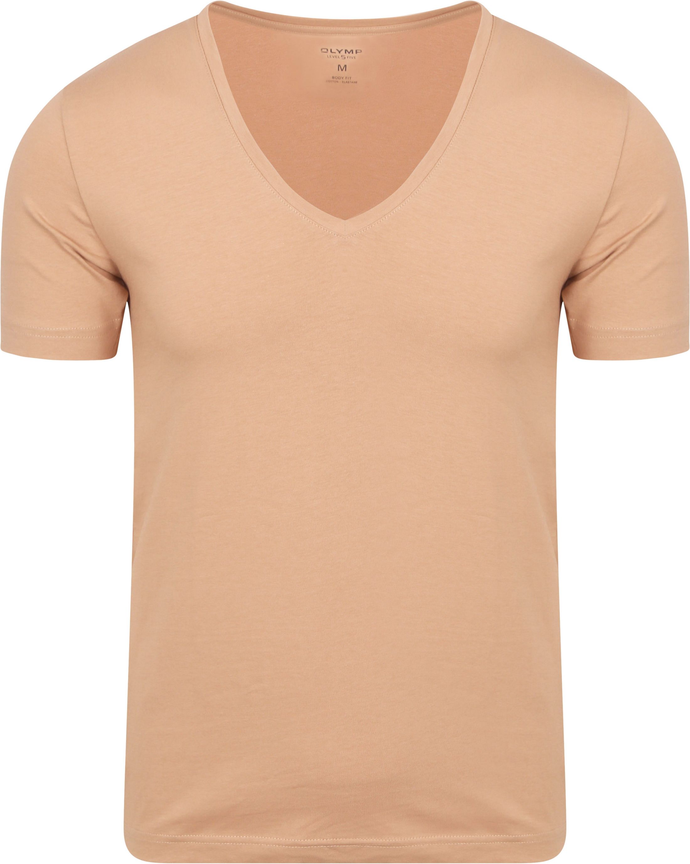 OLYMP T-shirt Brązowy 080412-24 