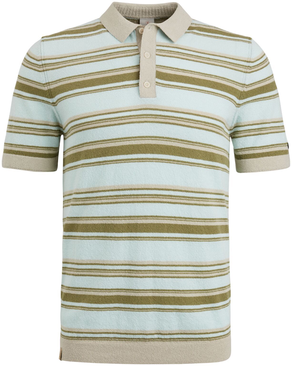 Cast Iron Poloshirt i Bouclé Lyseblå CPSS2304879-6008