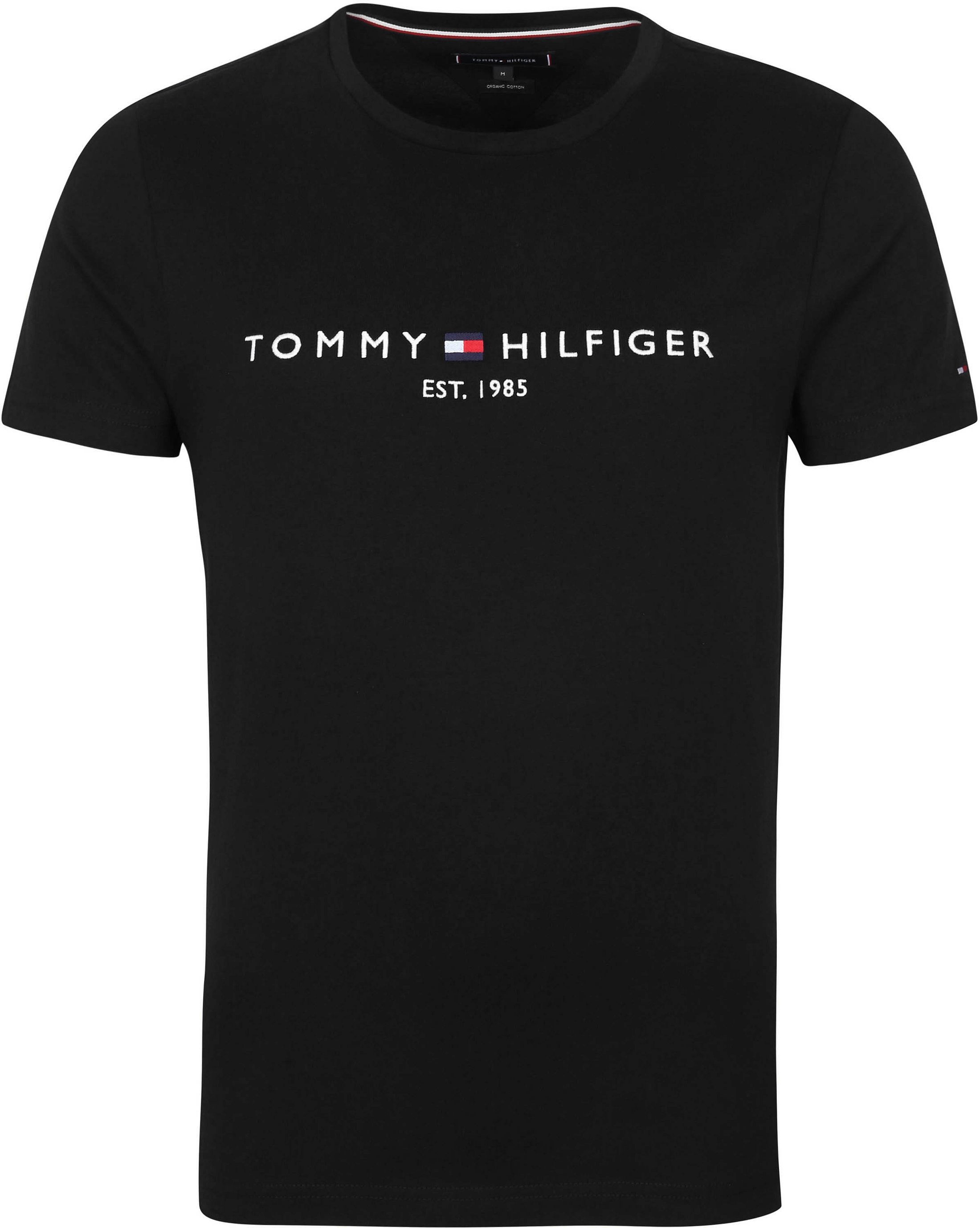 Tommy Hilfiger Logo T-skjorte Svart MW0MW11465-BAS