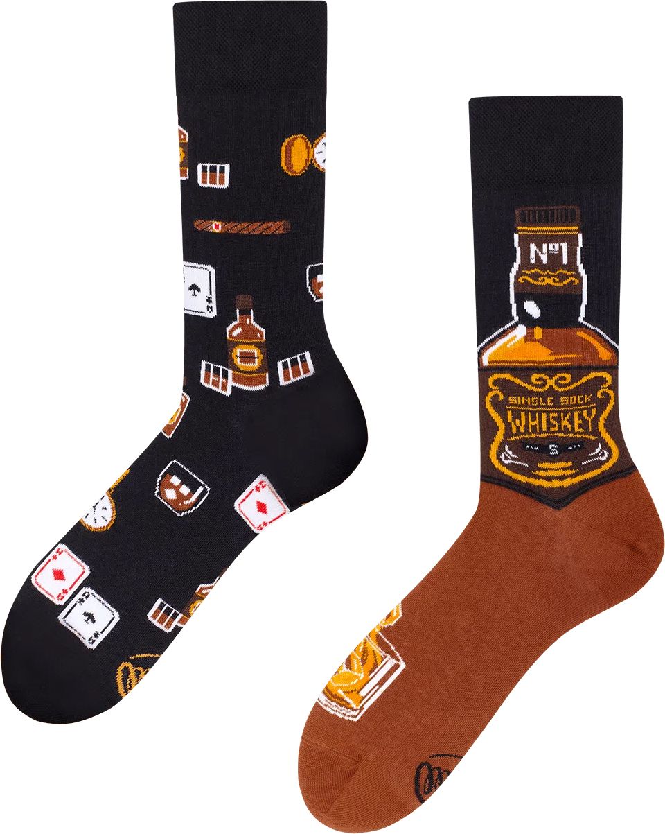 Many Mornings skarpety Wielokolorowy R173-Whisky 