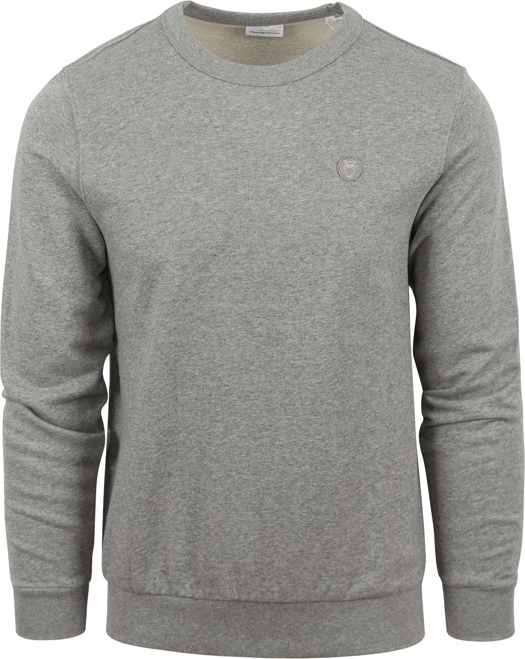 KnowledgeCotton Apparel Elm Melange Pullover Grå 30518-1012