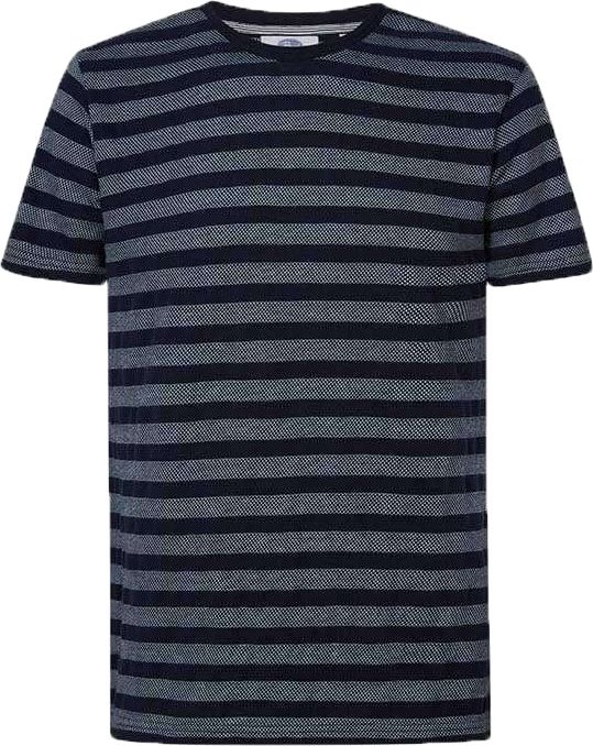 Petrol T-Shirt Rayures Bleu Marine  commander en ligne | M-1020-TSR667 | Suitable Luxembourg