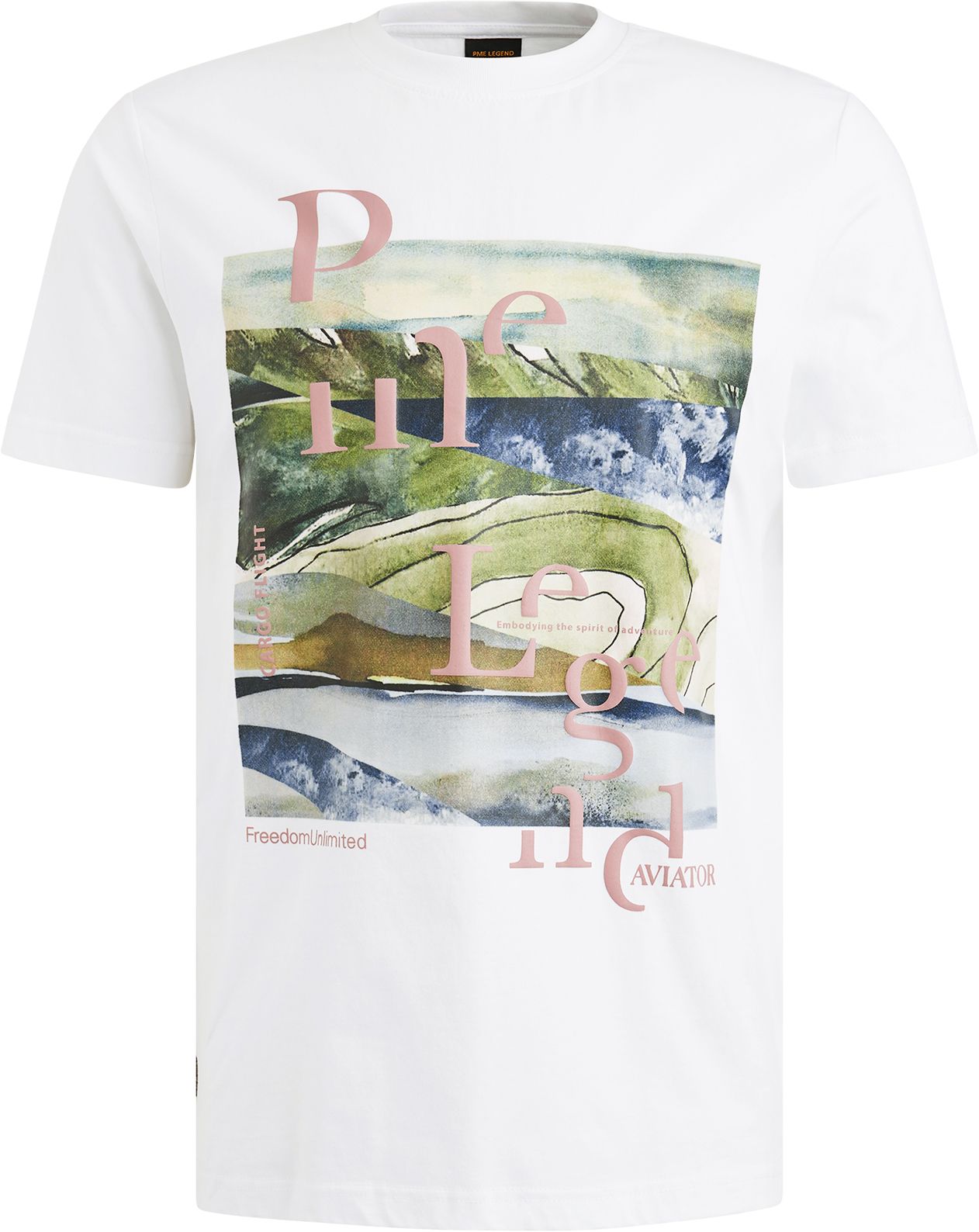 PME Legend T-shirt Artwork Vit PTSS2505572-7003