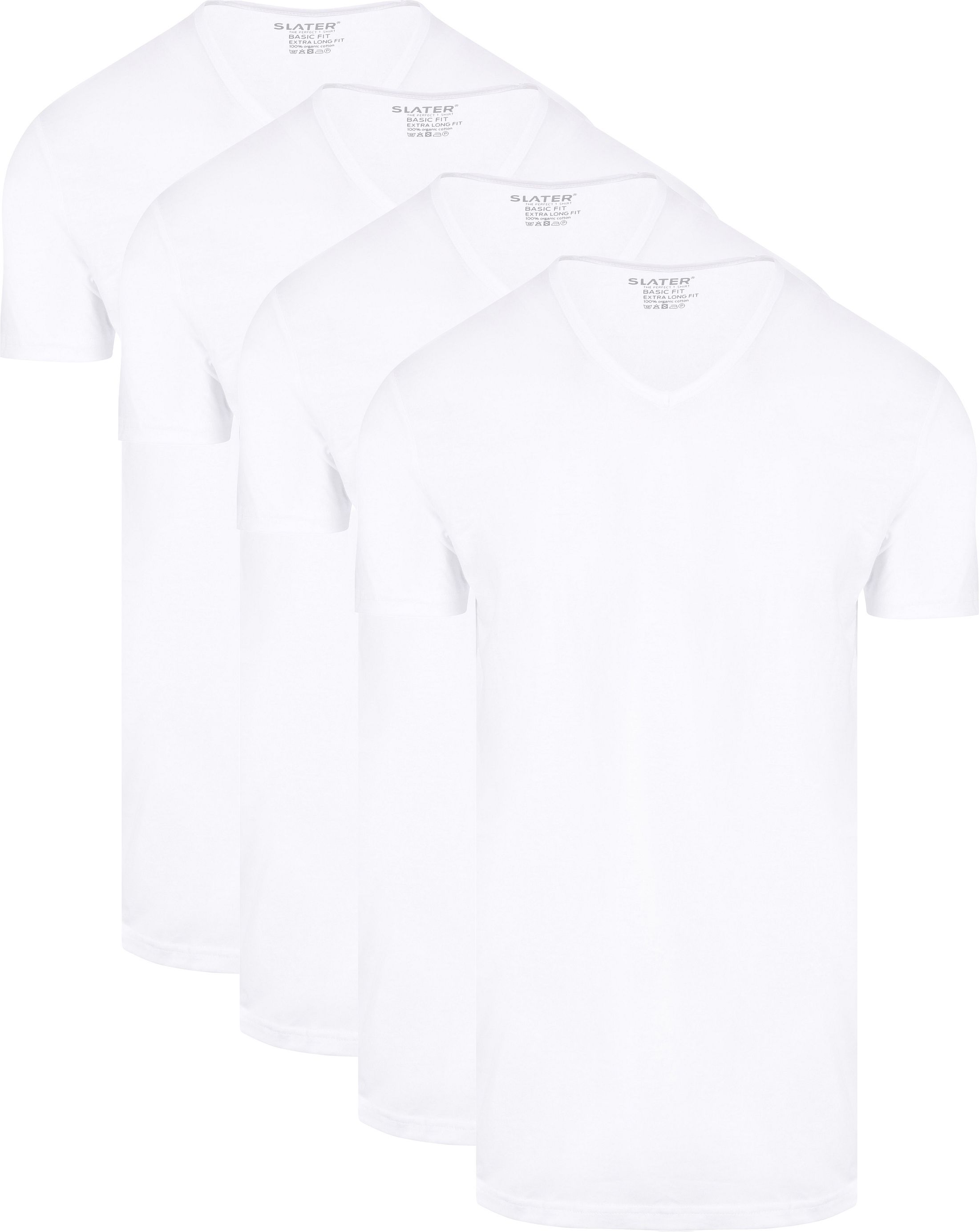 Slater T-shirt Bianco 7800 4-pack