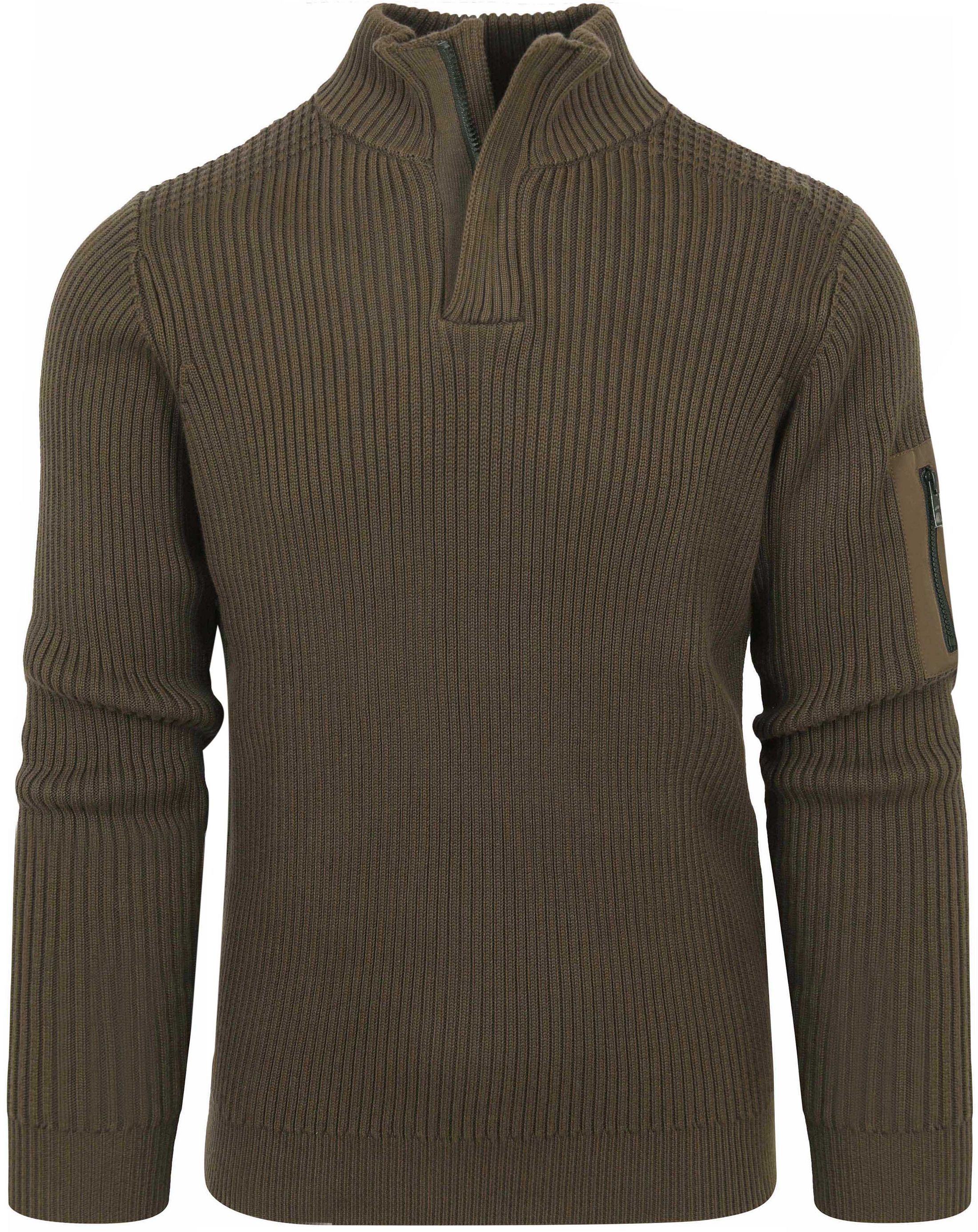 Suitable Half Zip Pullover Noord Dark Green SPE23305NO22ST-357 order online | Suitable