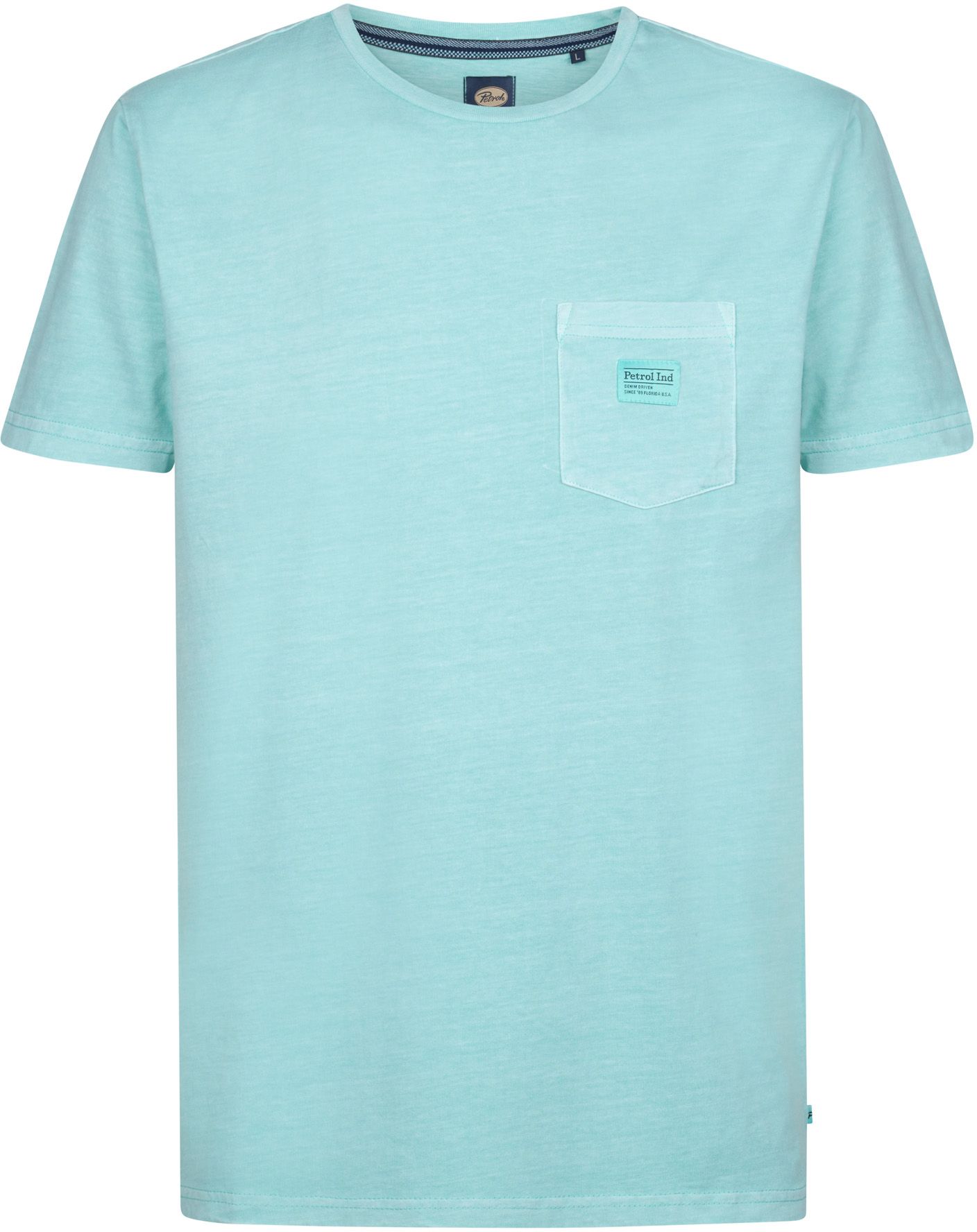 Petrol Key Camiseta Aqua Jaspeado M-1050-TSR632-5180