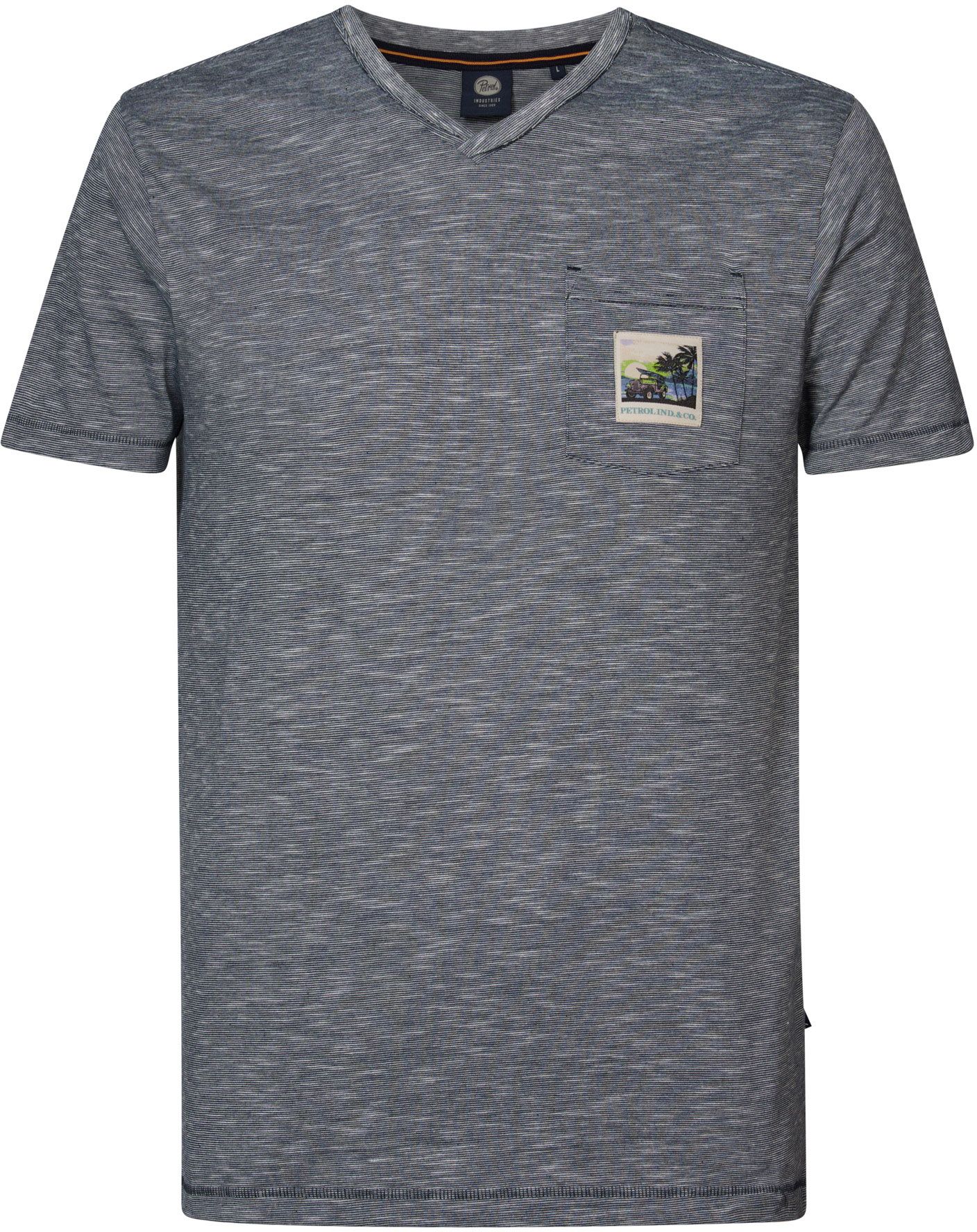 Køb Petrol T-shirt i blå med print M-1040-TSV691-5082 | Suitable