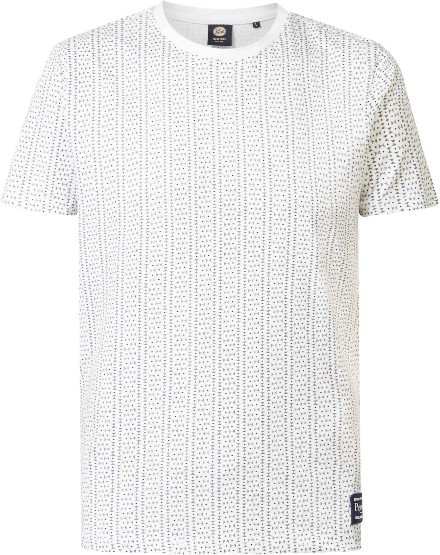 Petrol T-skjorte Myrtle Beach Print Hvit M-1040-TSR644-0000