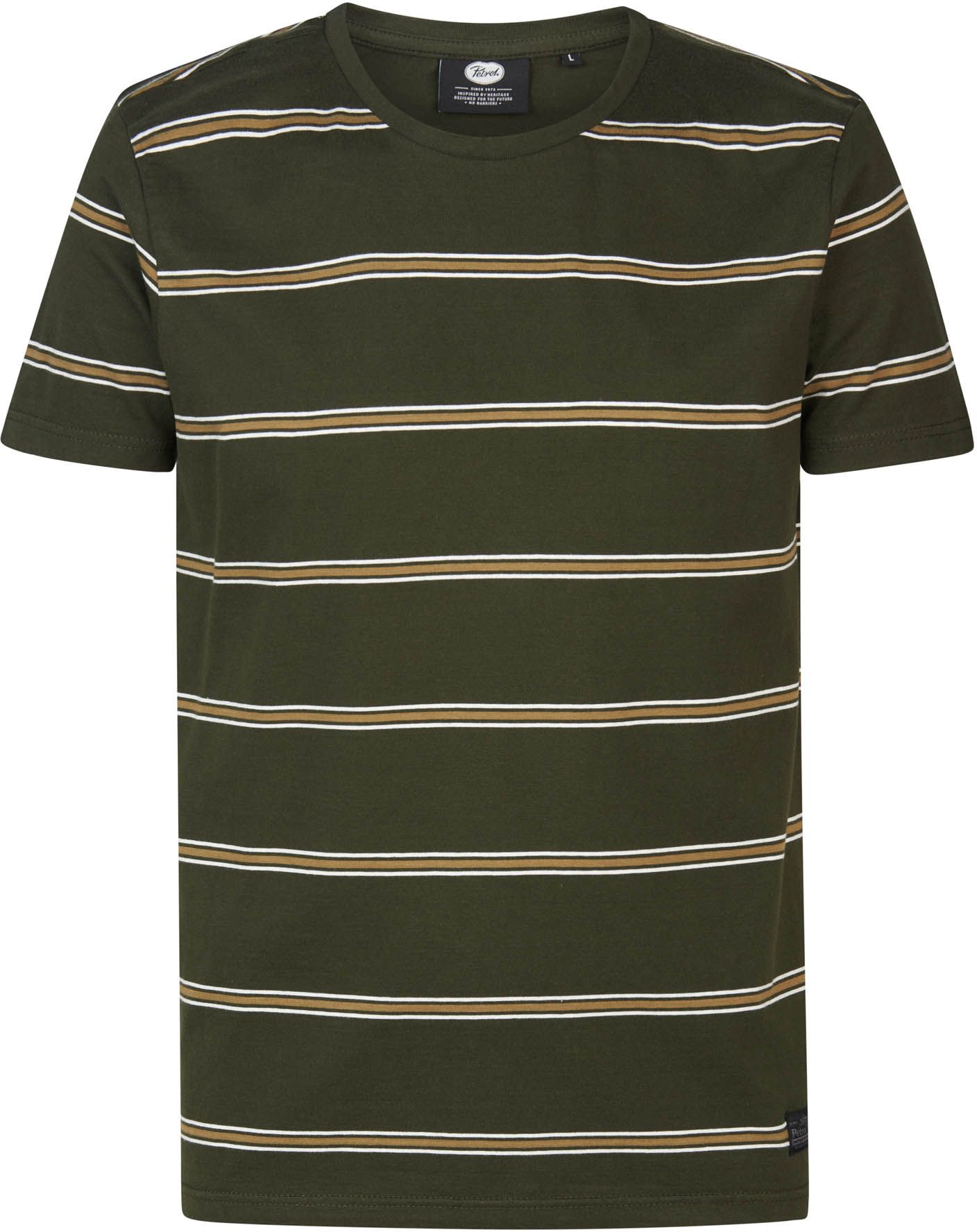 Petrol-topp Rugby Randig Mörkgrön M-3030-TSR615-6092