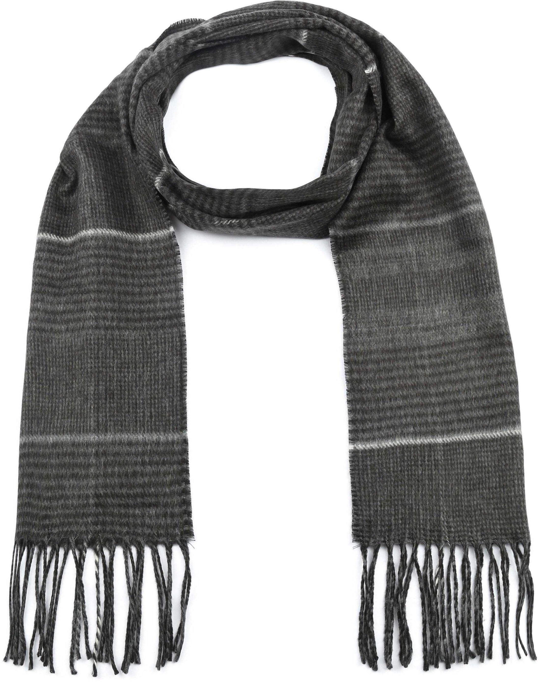 Suitable Herren Schal Acryl Schwarz 21-09 kaufen | 21-09 Grey/black/white check | Suitable