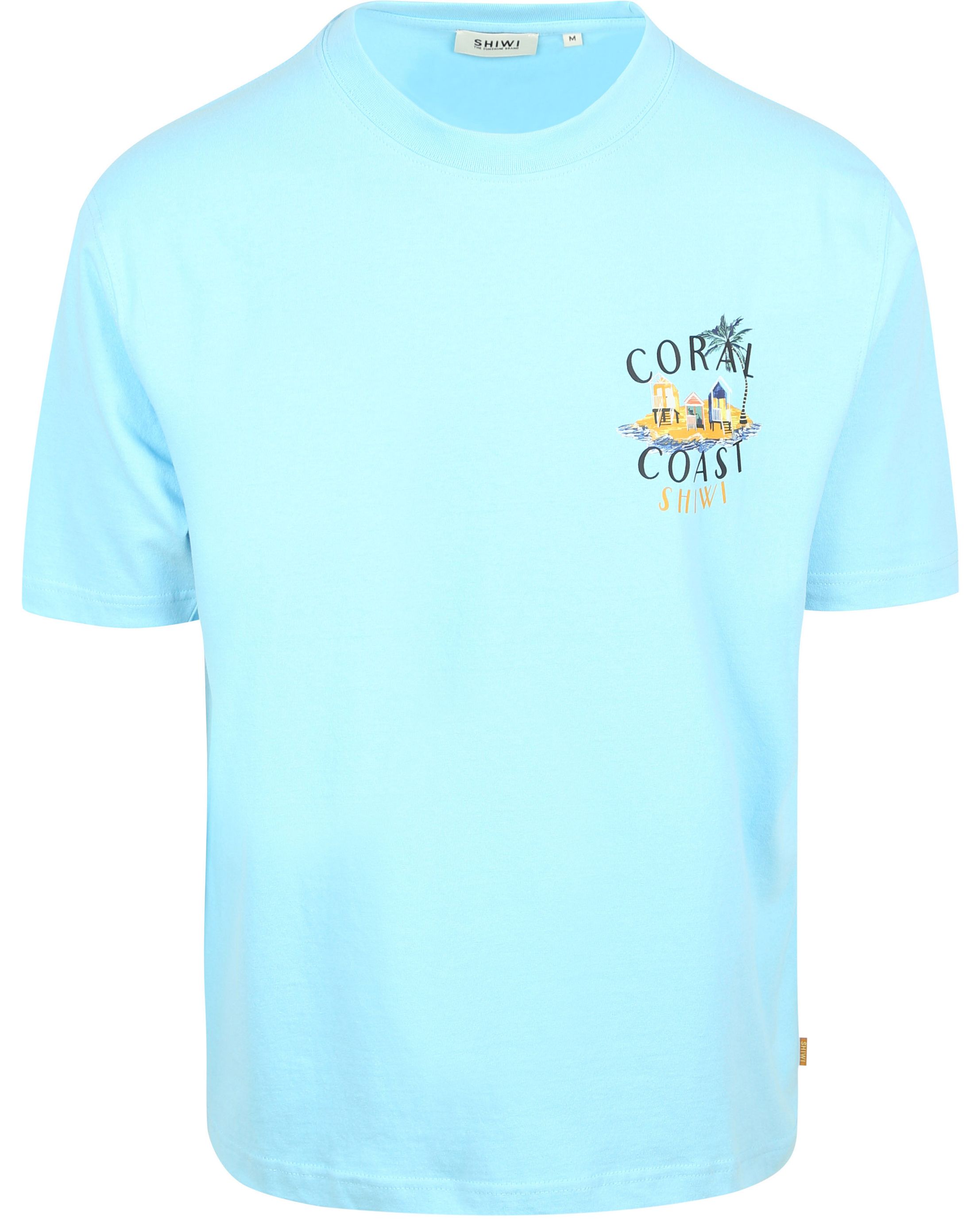 Shiwi T-Shirt Finn Coral Coast Backprint Lichtblauw 1425501964-6013 kopen | Suitable