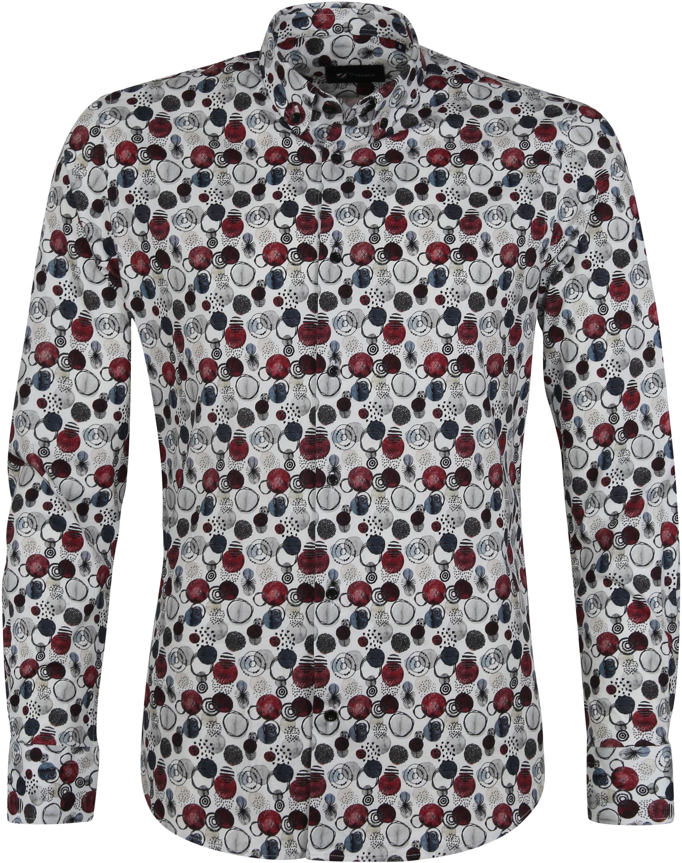 Køb Suitable BD skjorte med boldetryk SC-07 spots grey | Suitable