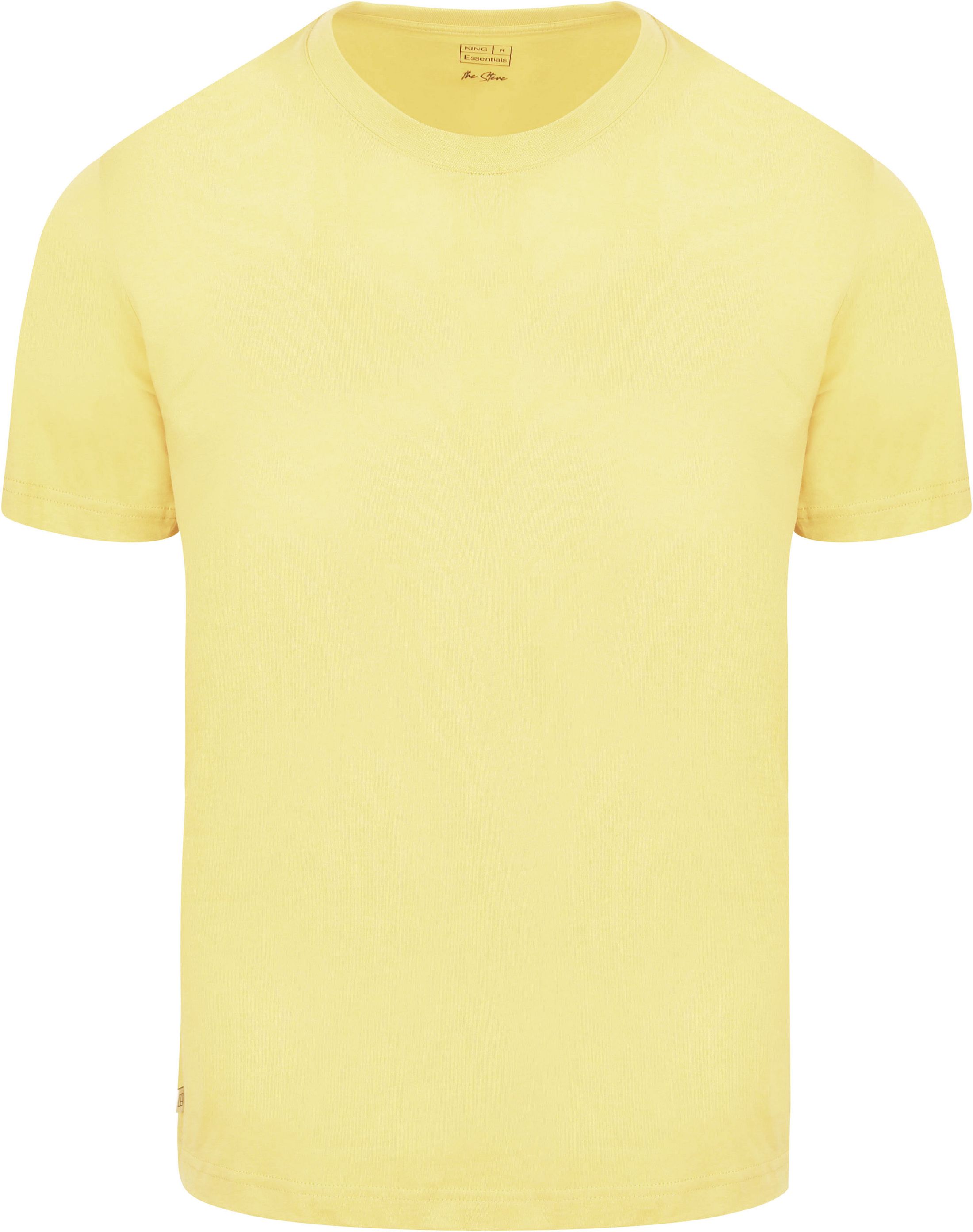 KING Essentials T-shirt Żółty KM111010001-Y010T 