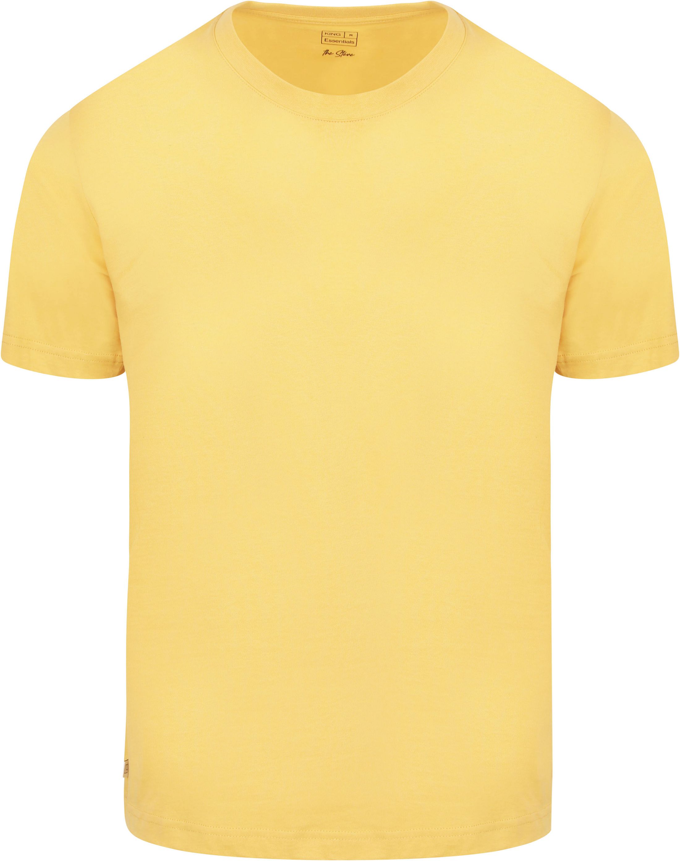 KING Essentials T-shirt Żółty KM111010001-Y013T 