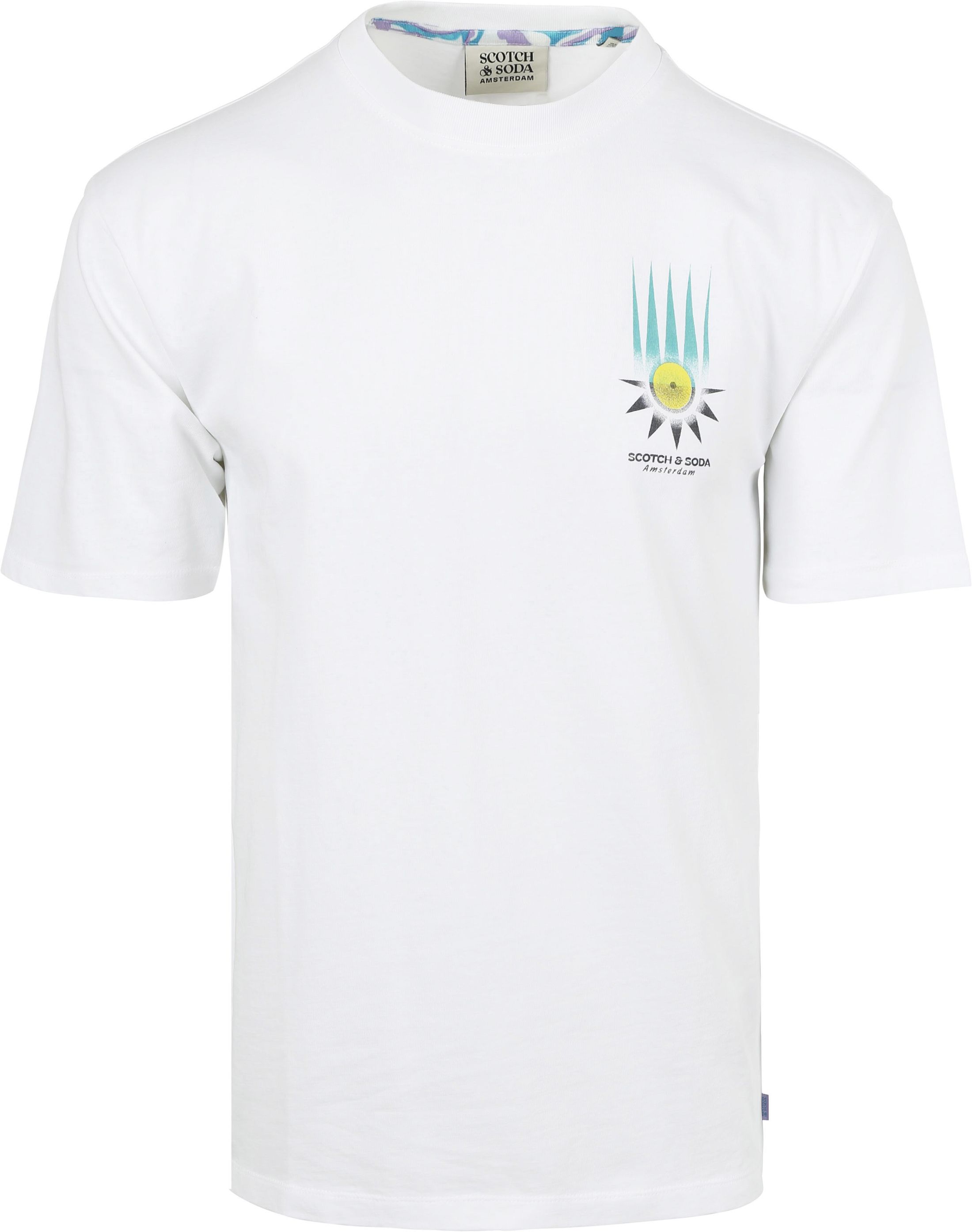 Scotch & Soda T-Shirt Artwork Wit 180050-101 kopen | Suitable