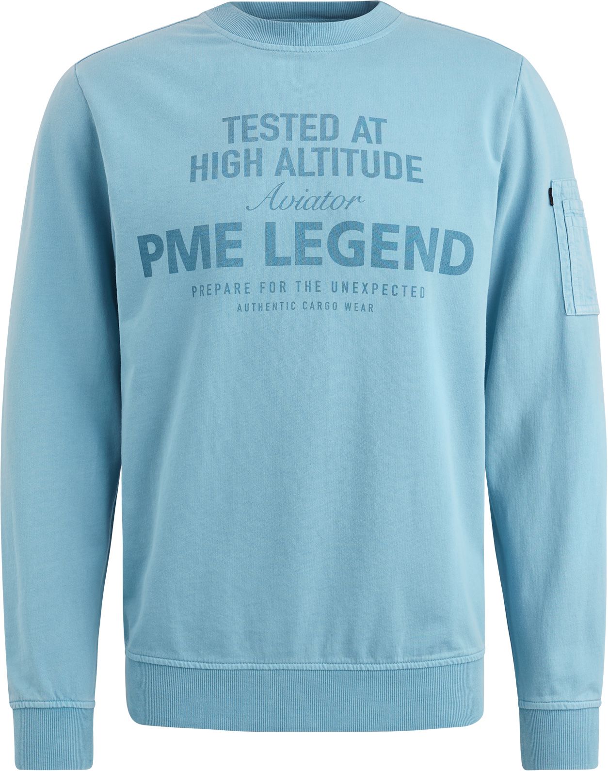 PME Legend Sweater Logo Lyseblå PSW2502482-5393