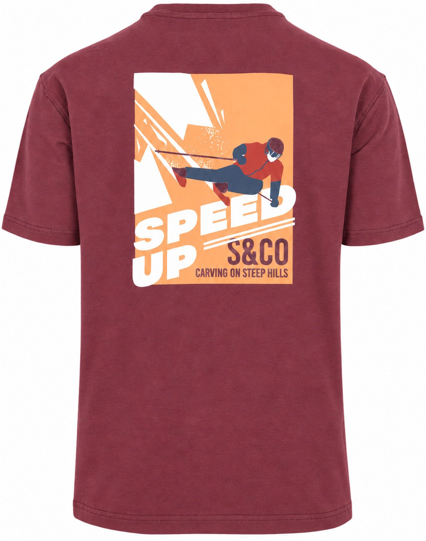 Supply & Co T-Shirt Backprint Trevor Bordeaux SCO26318TR04-6002 kopen | Suitable