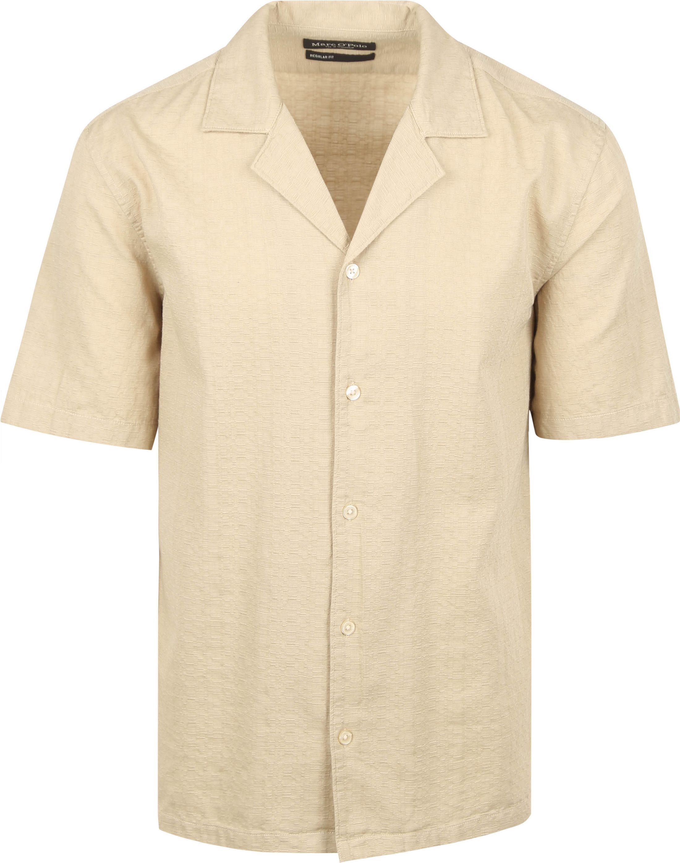 Marc O'Polo Crèpe Overhemd Short Sleeves Beige 524733441062-111 kopen | Suitable