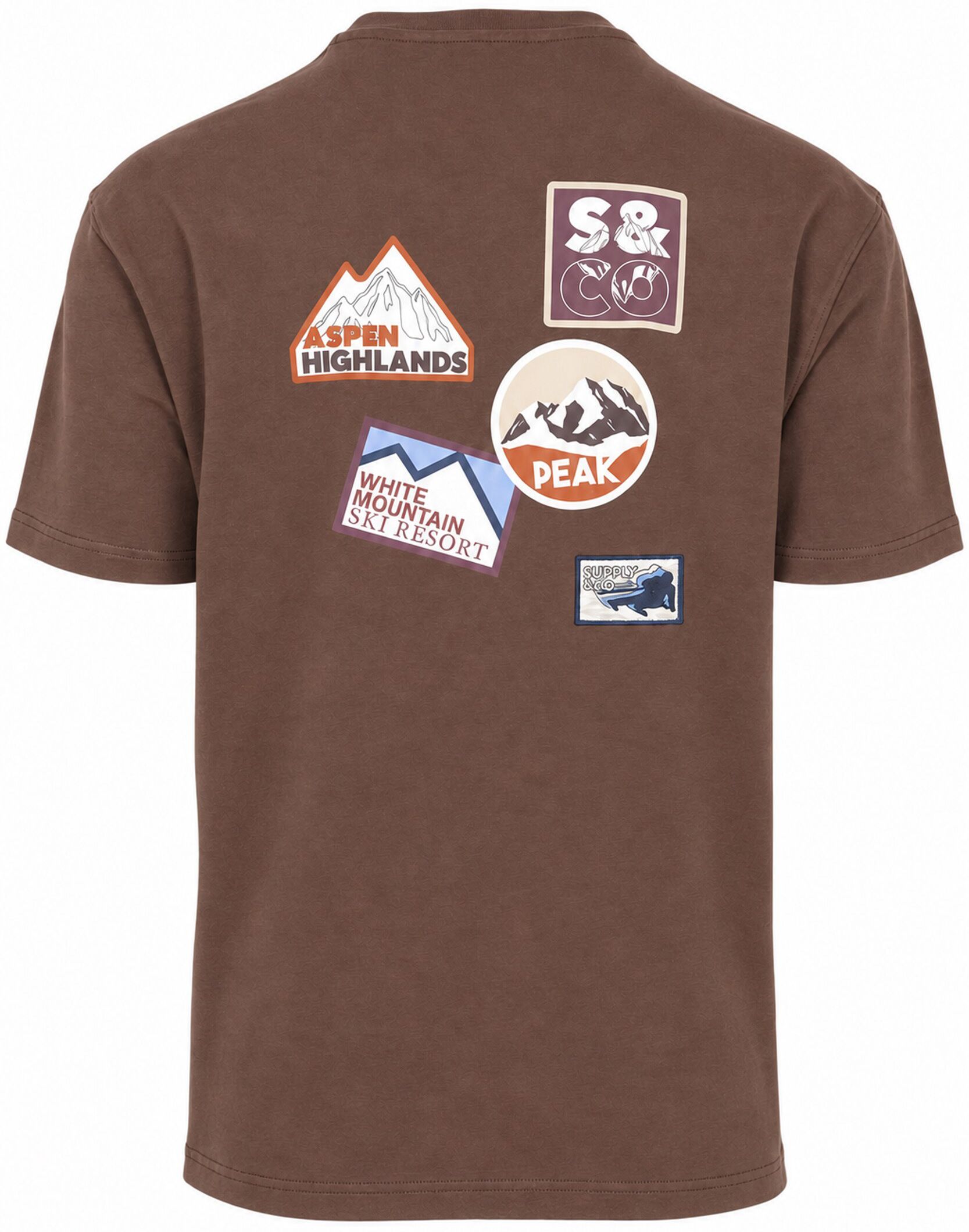 Supply & Co T-Shirt Imprimé au dos Omar Marron SCO26318OM05-2004 commander en ligne | Suitable