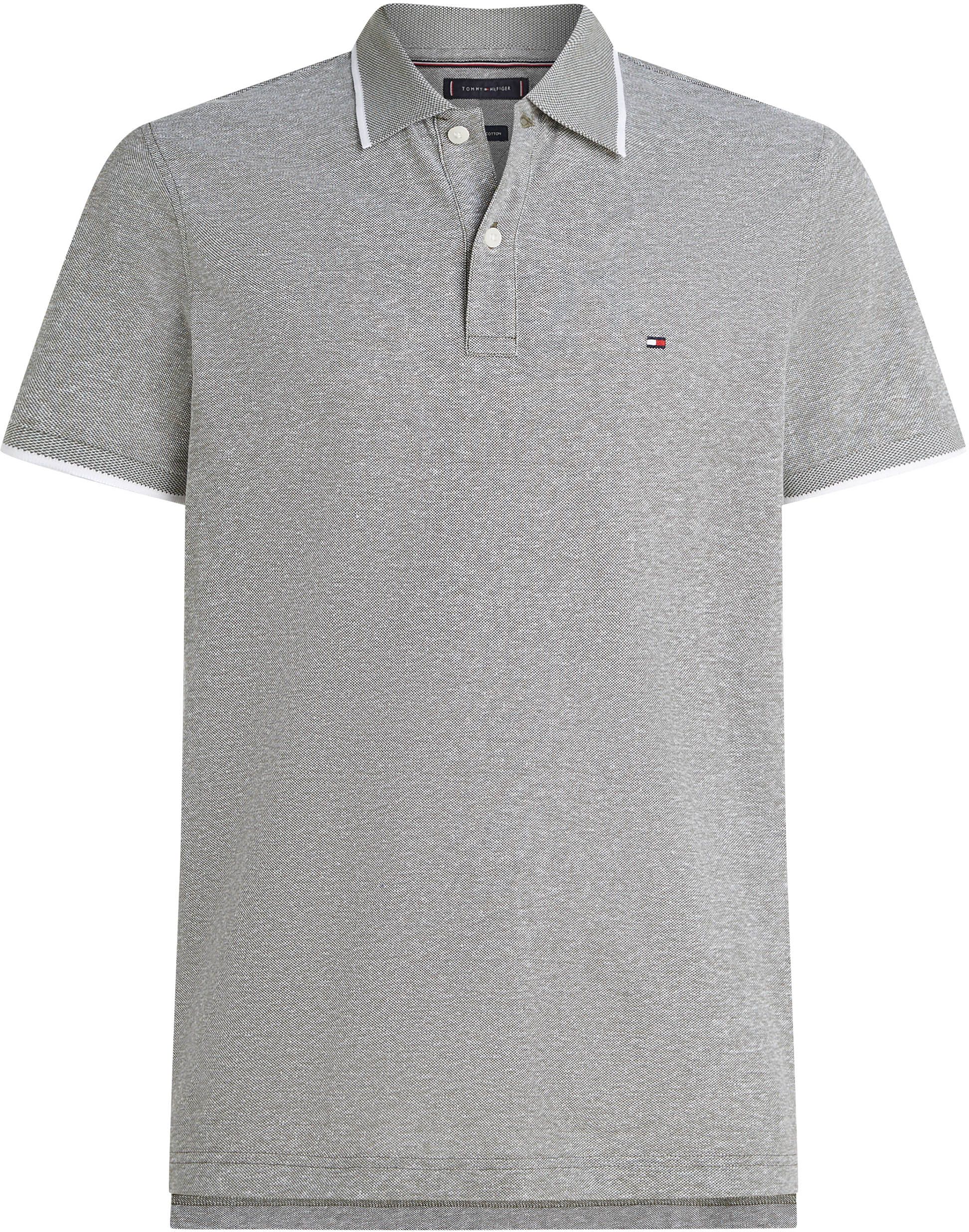 Tommy Hilfiger Linen Piqué Poloskjorte Grønn Størrelse XL