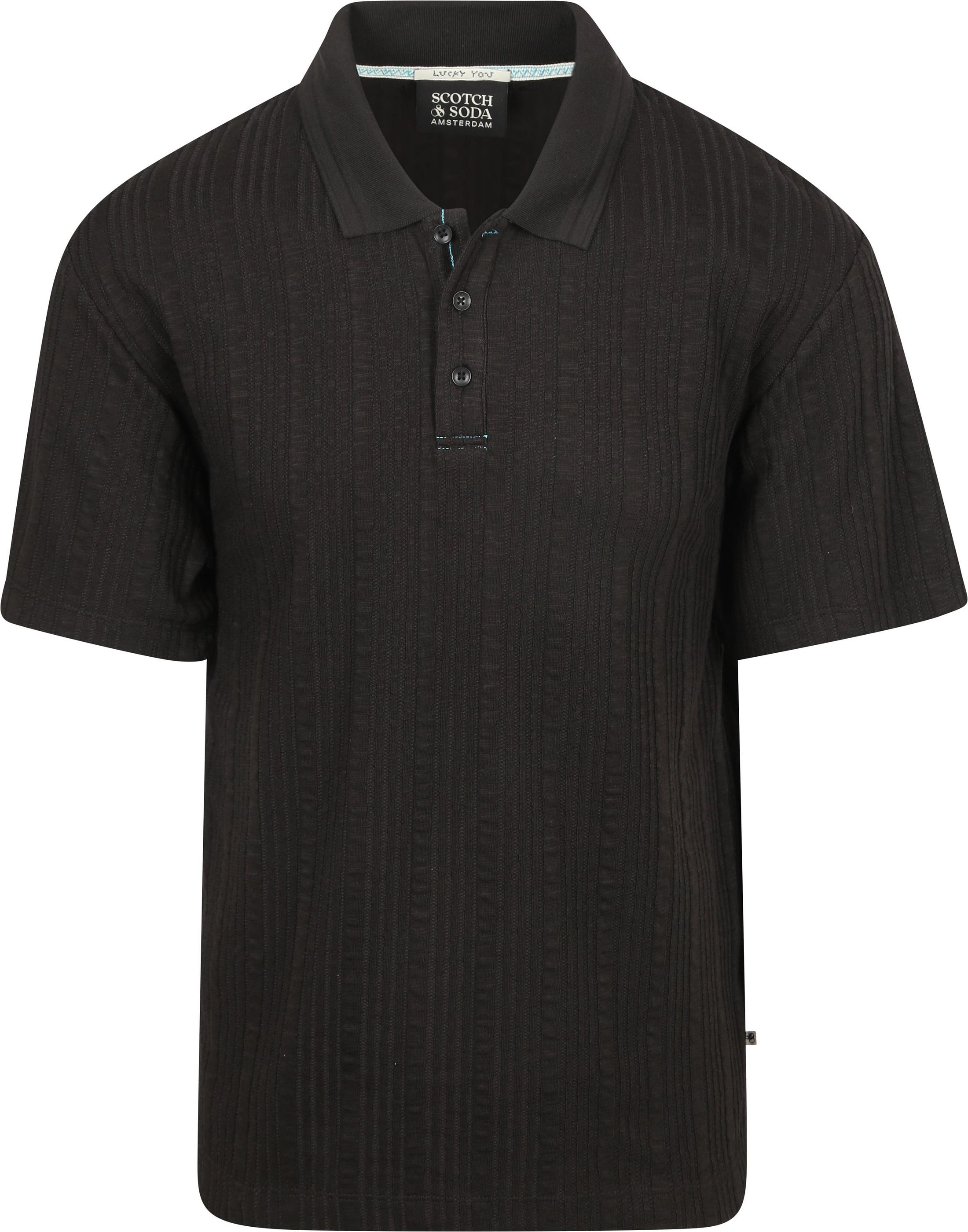 Scotch and Soda Polo Czarny 182269-001 